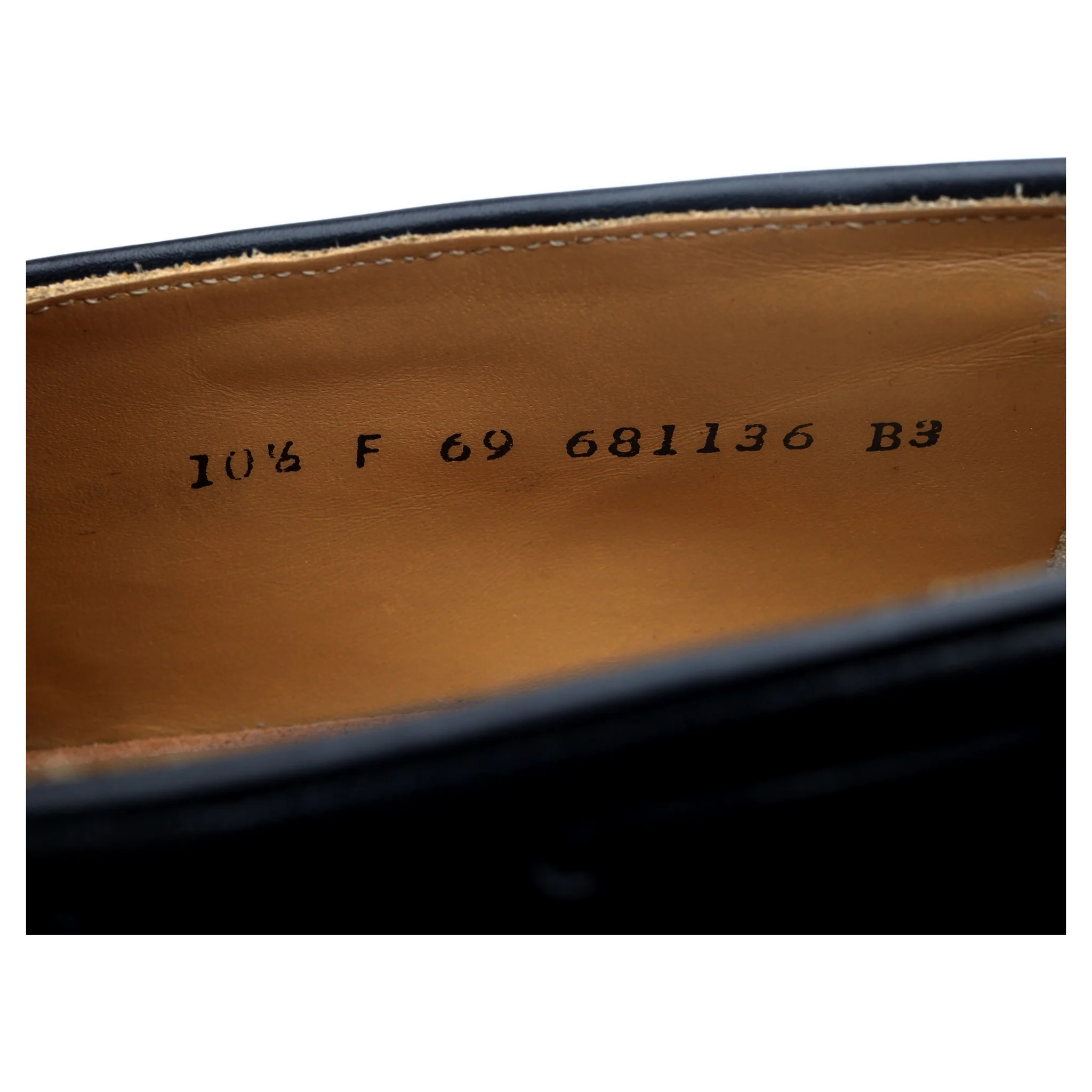 'Clive' Black Leather Wing Cap Tassel Loafers UK 10.5 F - Image 13
