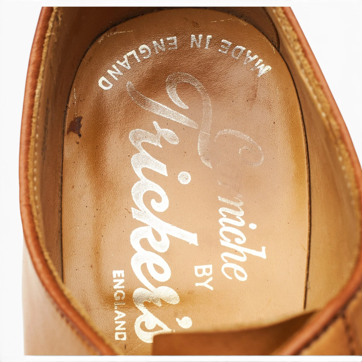 'Barnes' Tan Brown Leather Derby UK 8.5 - Image 6