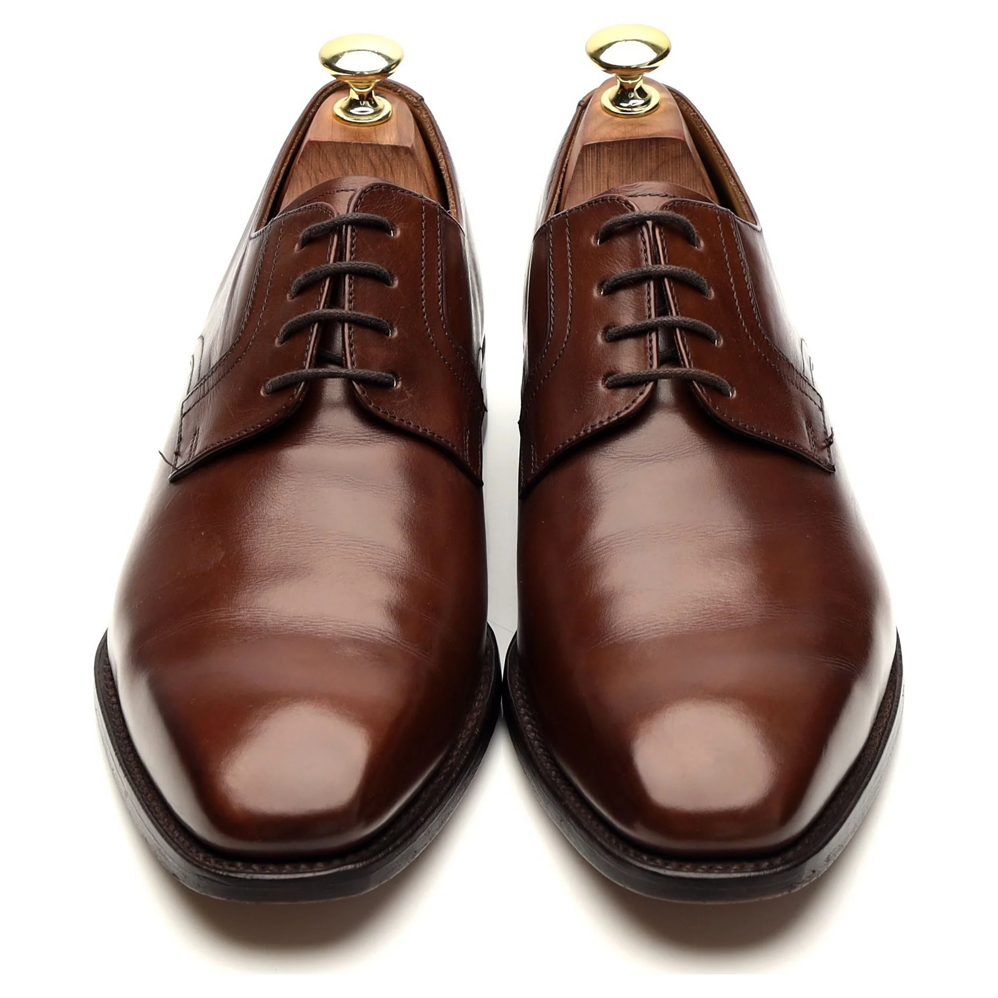 'Battersea' Brown Leather Derby UK 7 G - Image 2