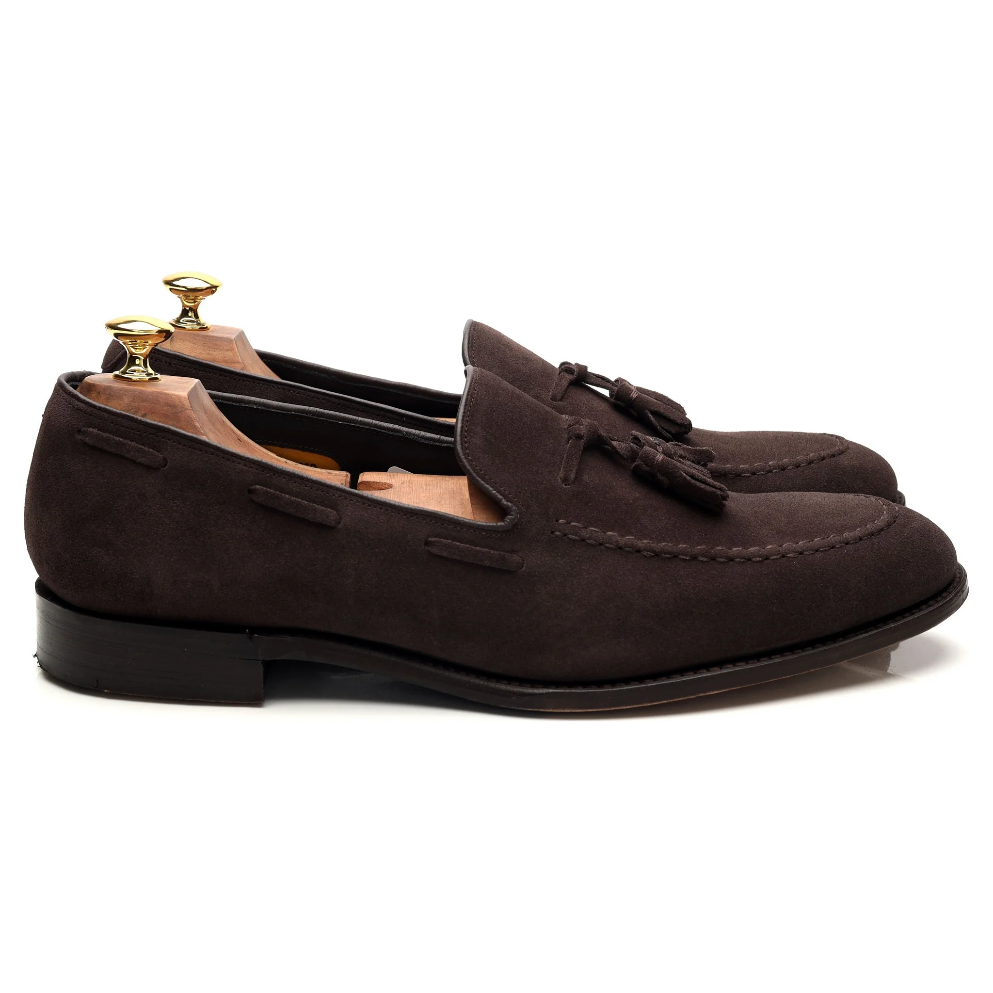'Battersea' Brown Suede Loafers UK 11 F