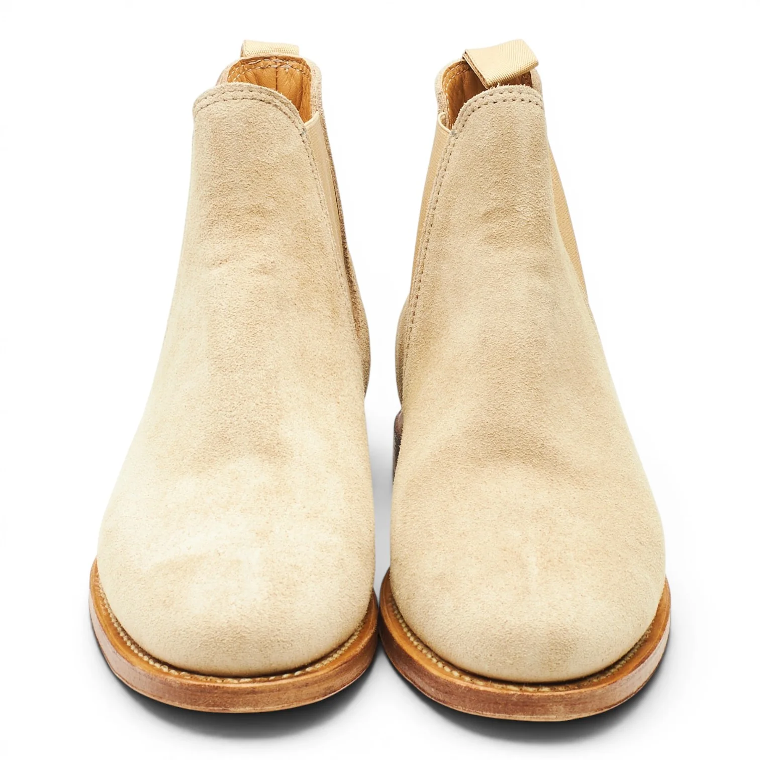 Beige Suede Chelsea Boots UK 6.5 - Image 2