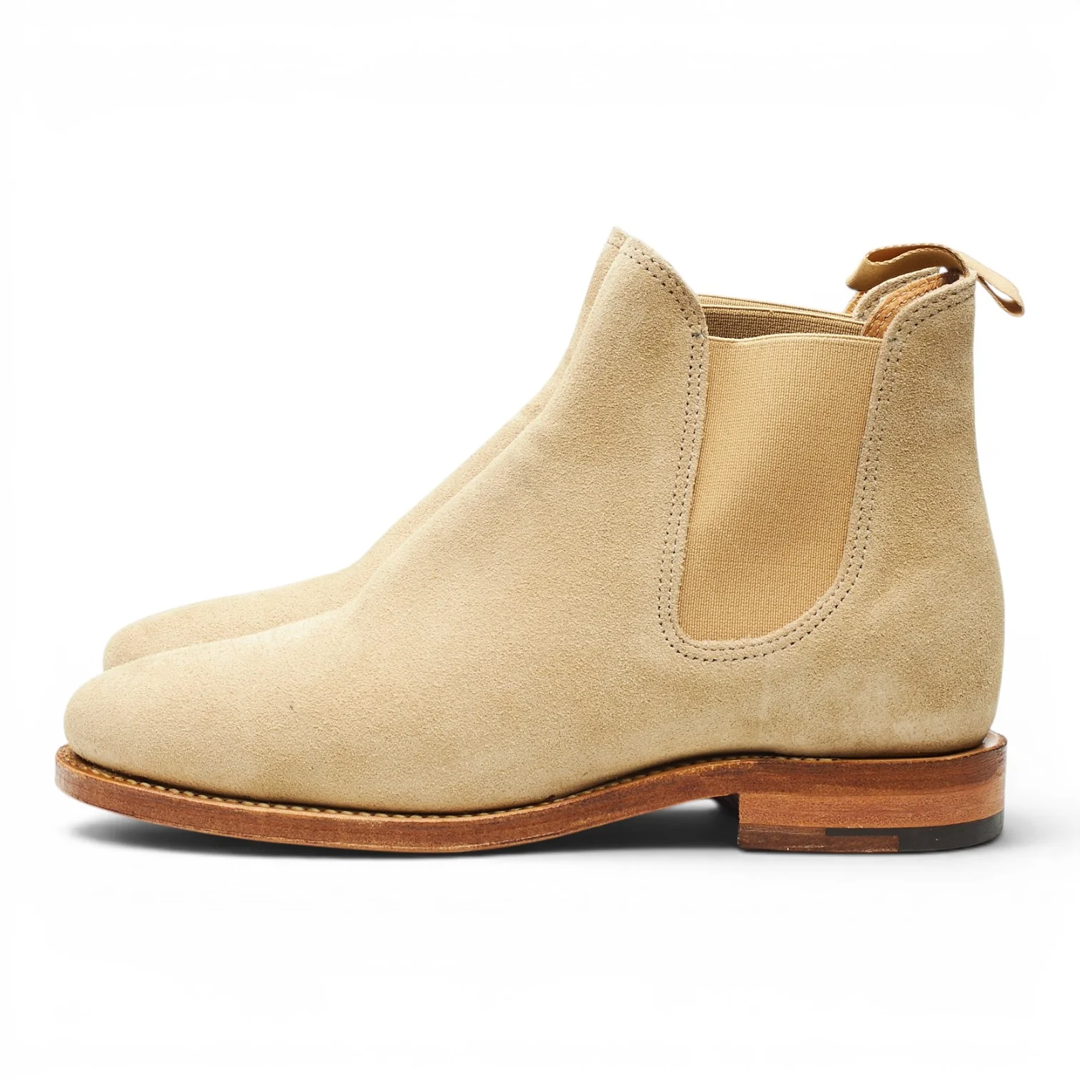 Beige Suede Chelsea Boots UK 6.5 - Image 3