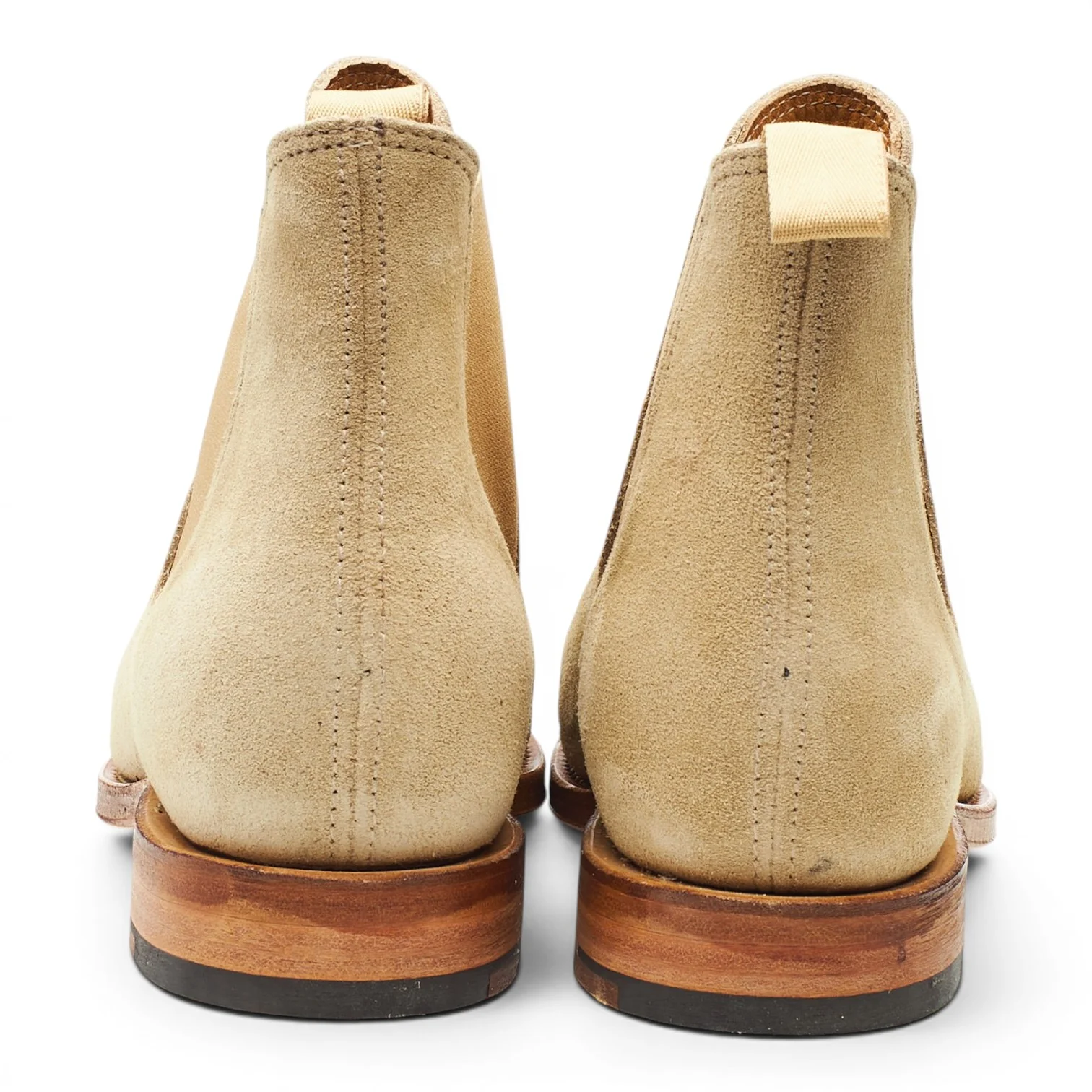Beige Suede Chelsea Boots UK 6.5 - Image 4