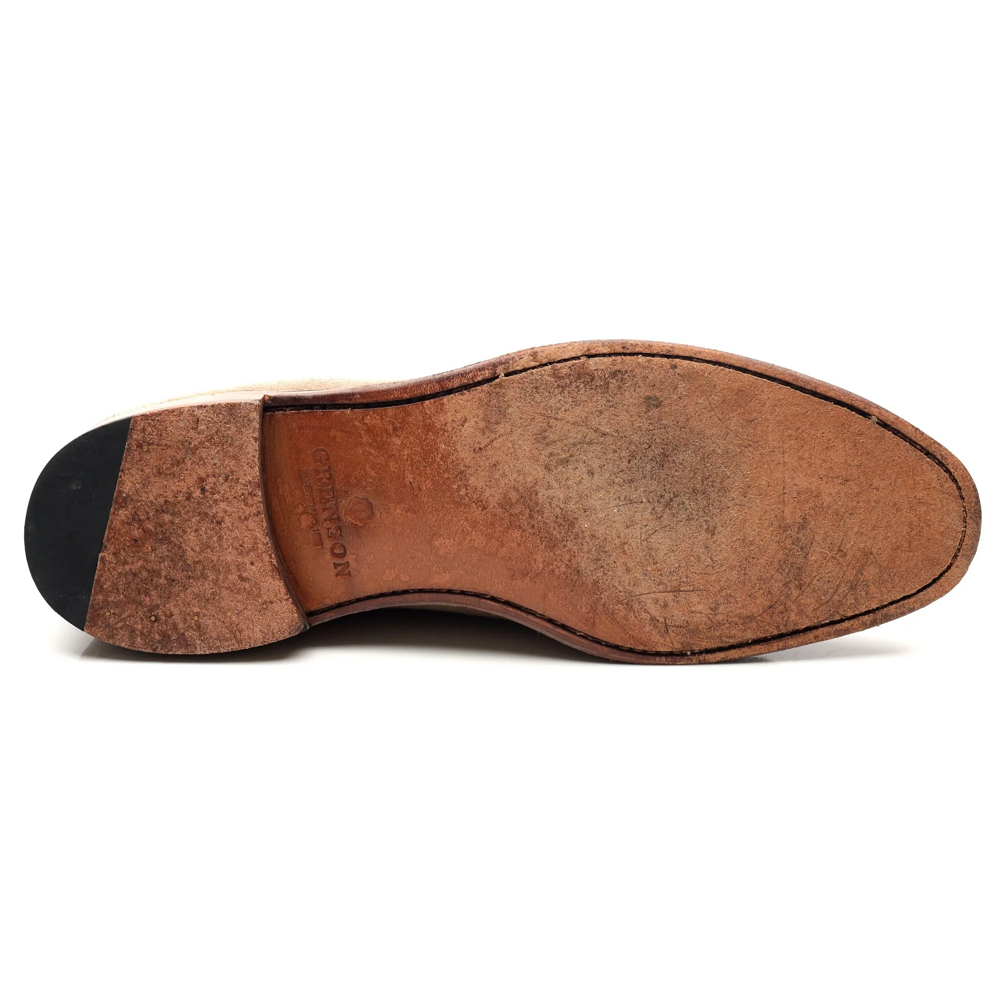'Lloyd' Beige Suede Loafers UK 10 E - Image 11