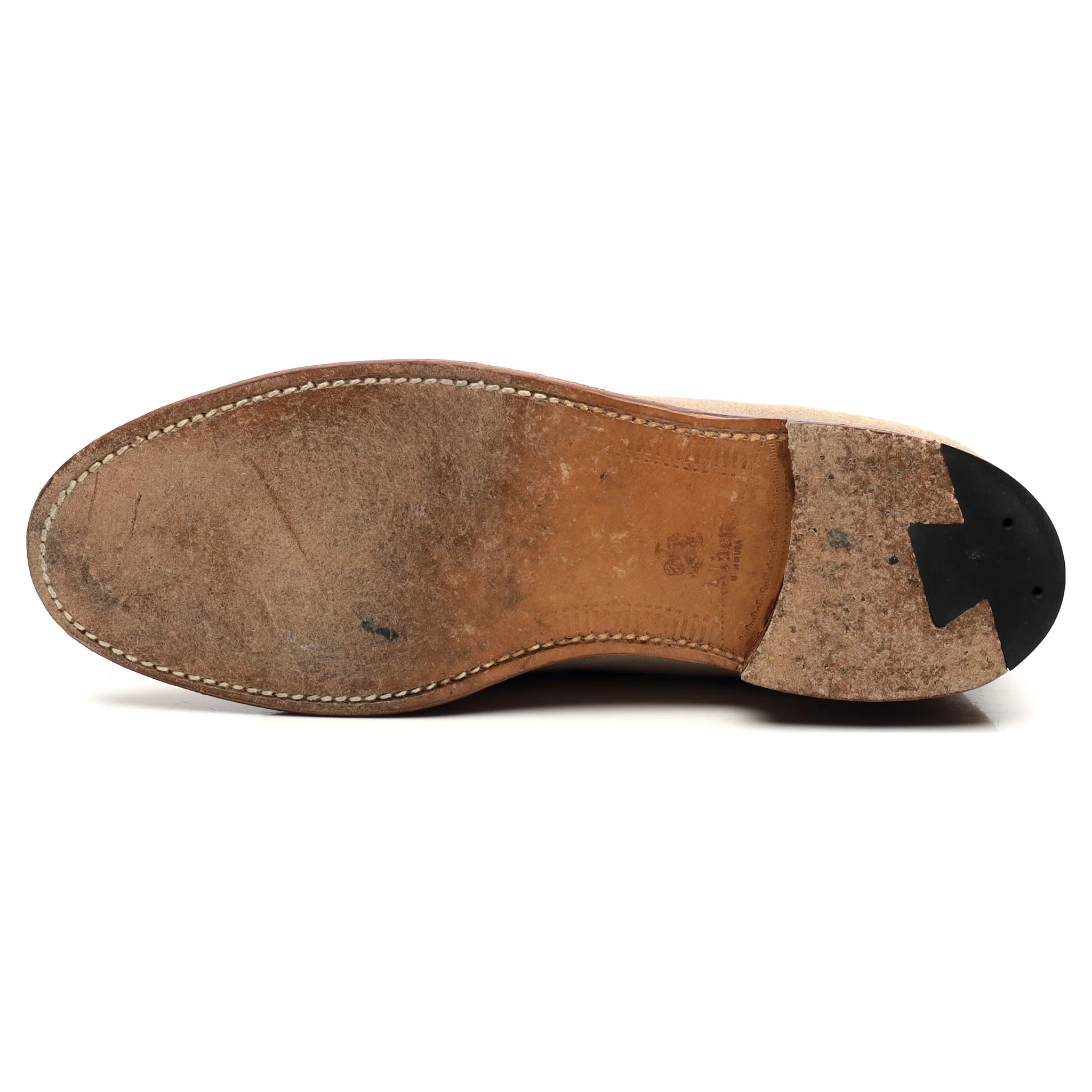 'D1121' Beige Suede Tassel Loafers UK 7 US 7.5 D - Image 10