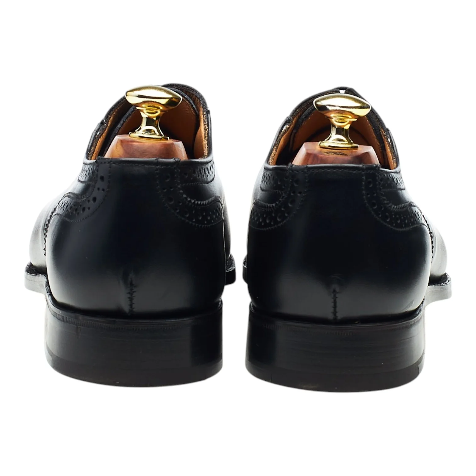 'Belgrave' Black Leather Oxford Brogues UK 7.5 - Image 4