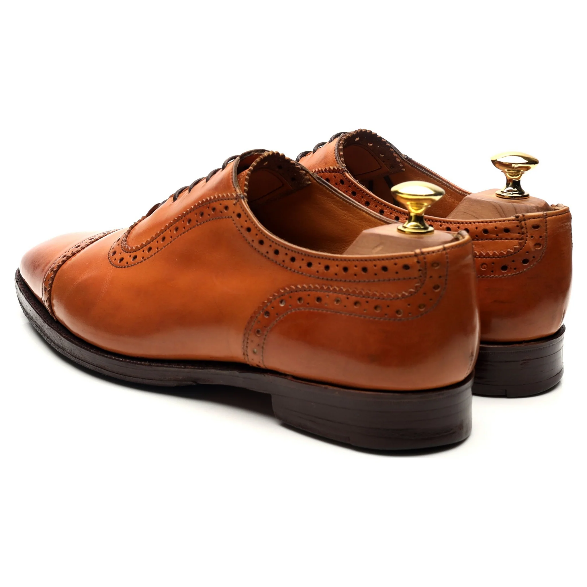 'Belgrave' Tan Brown Leather Oxford UK 8 - Image 3
