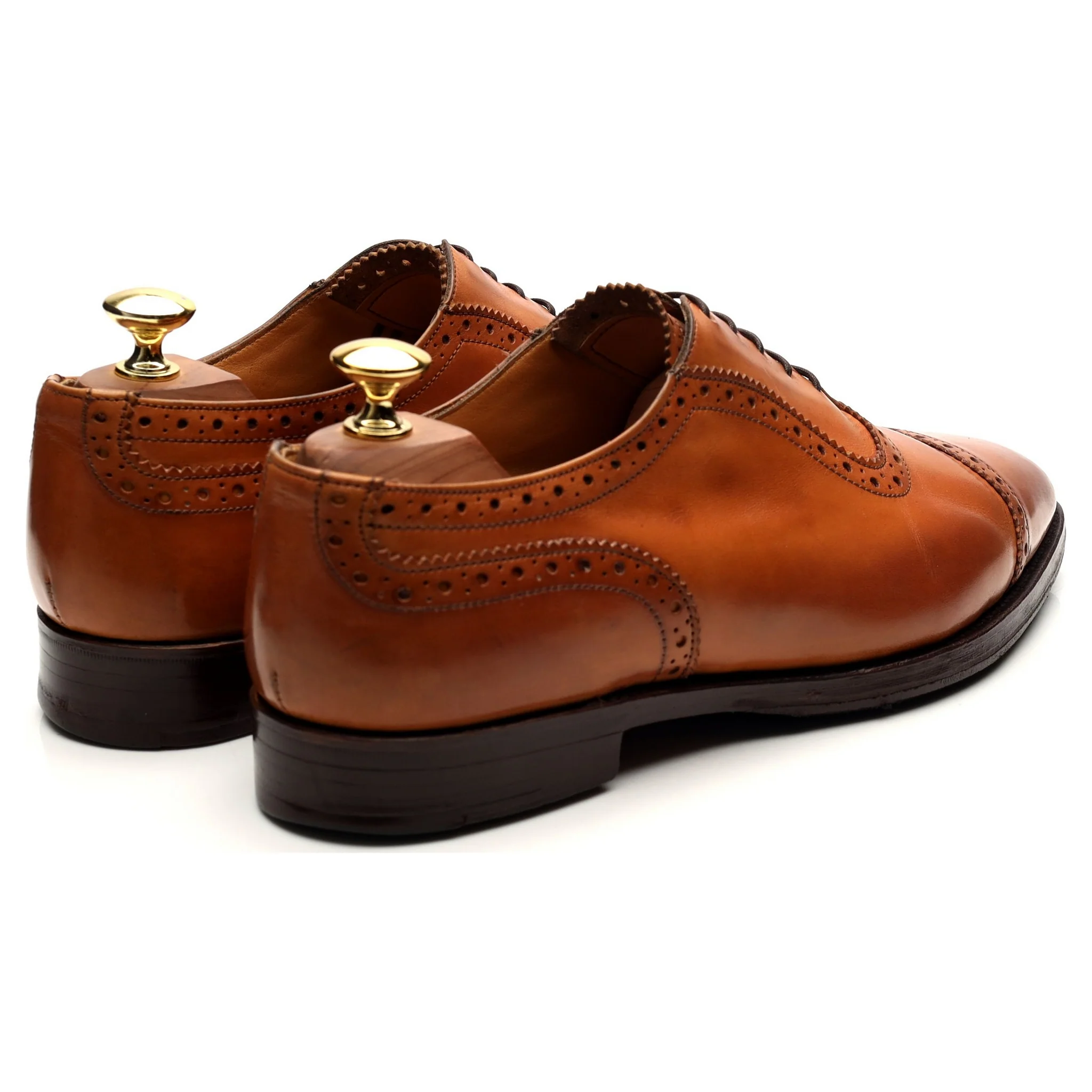 'Belgrave' Tan Brown Leather Oxford UK 8 - Image 5