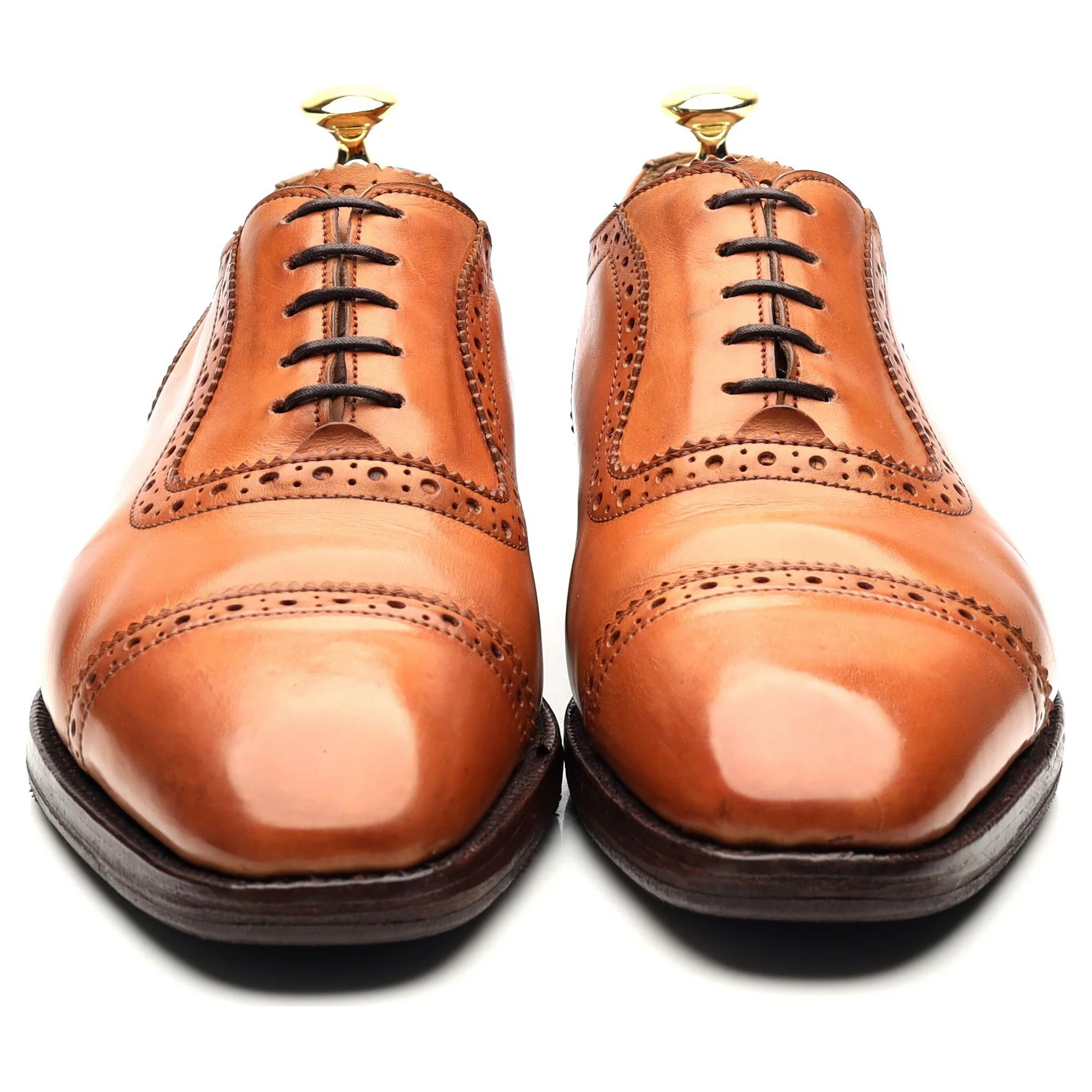 'Belgrave' Tan Brown Leather Oxford UK 8 - Image 8