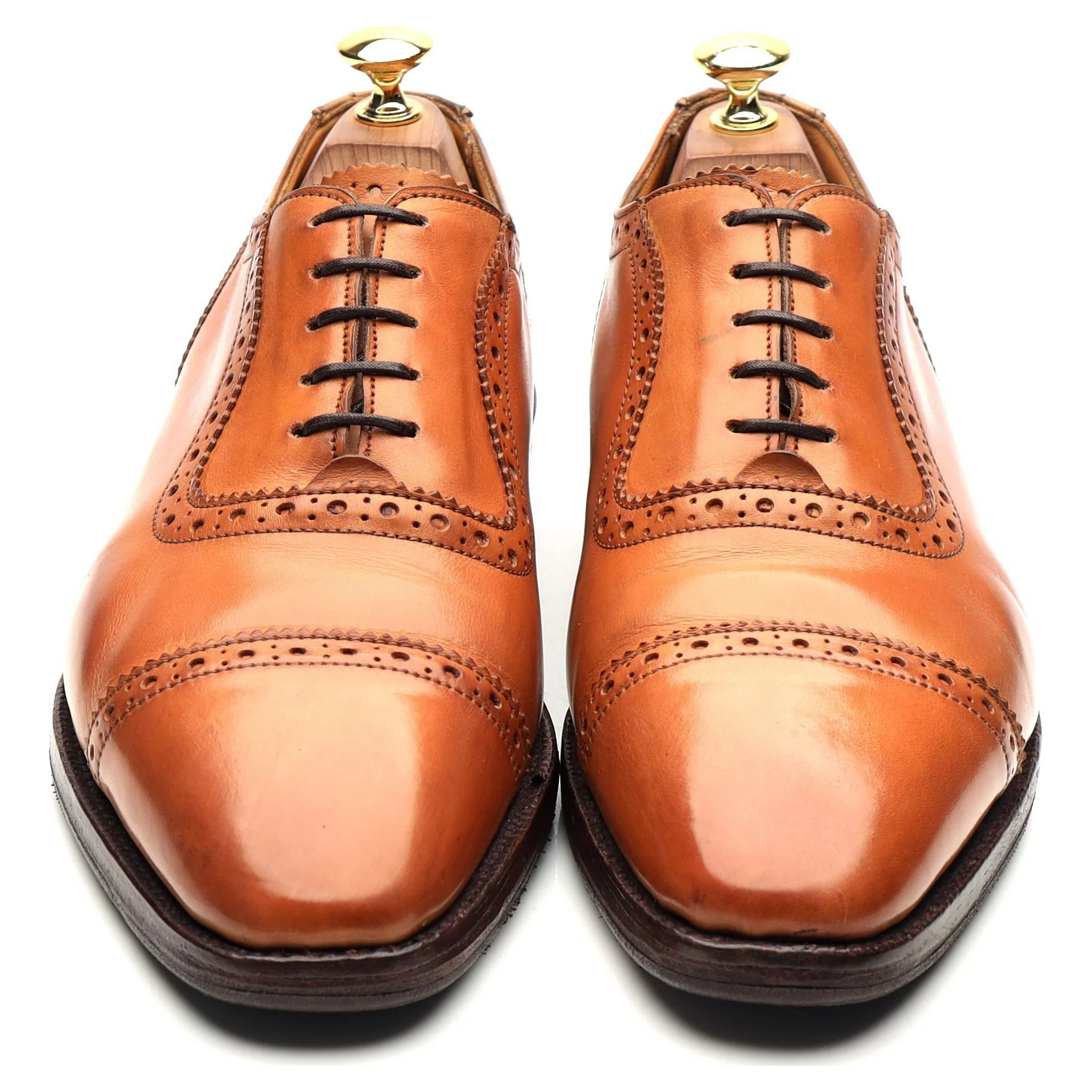 'Belgrave' Tan Brown Leather Oxford UK 8 - Image 9