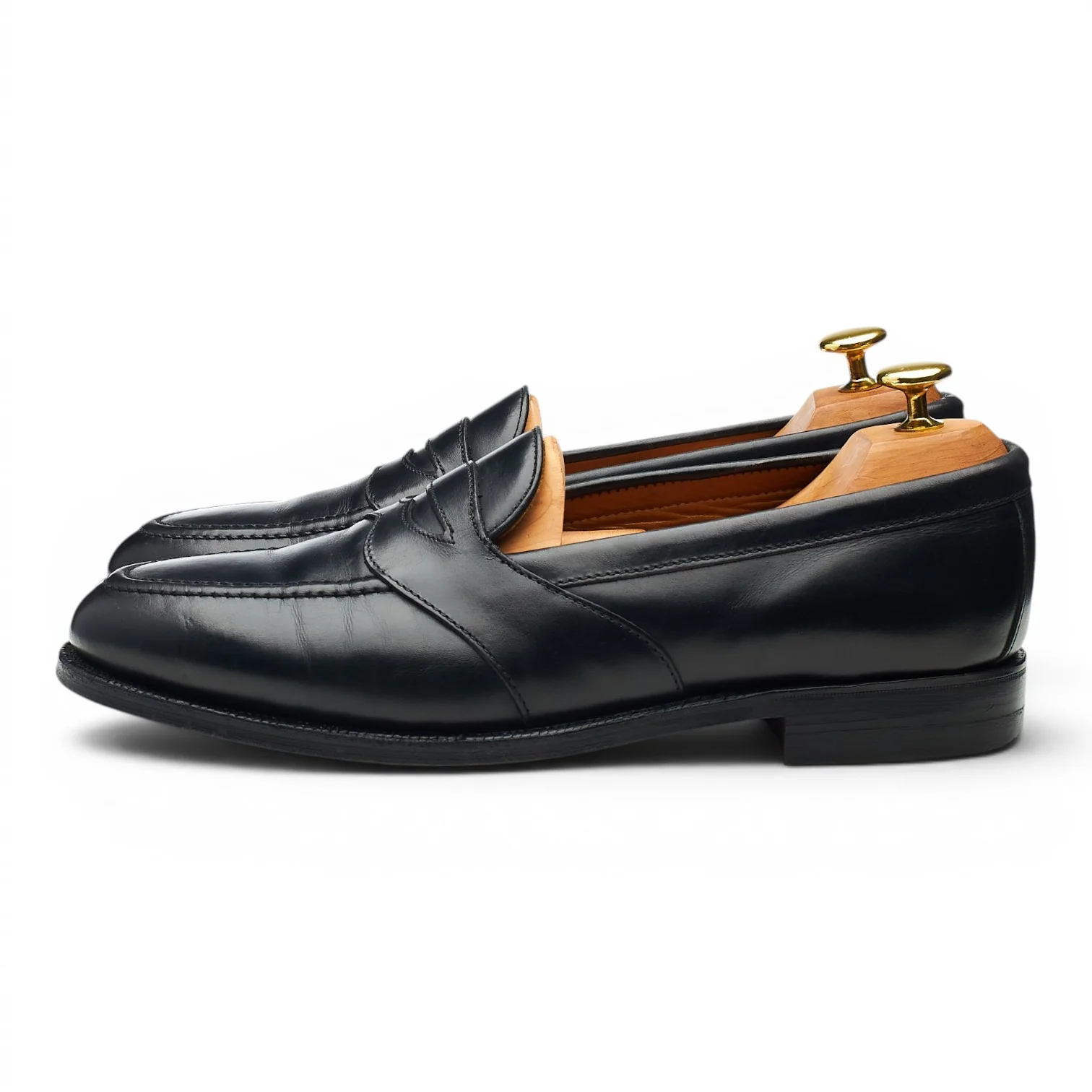 'Berkeley' Black Leather Loafers UK 8.5 EX - Image 3