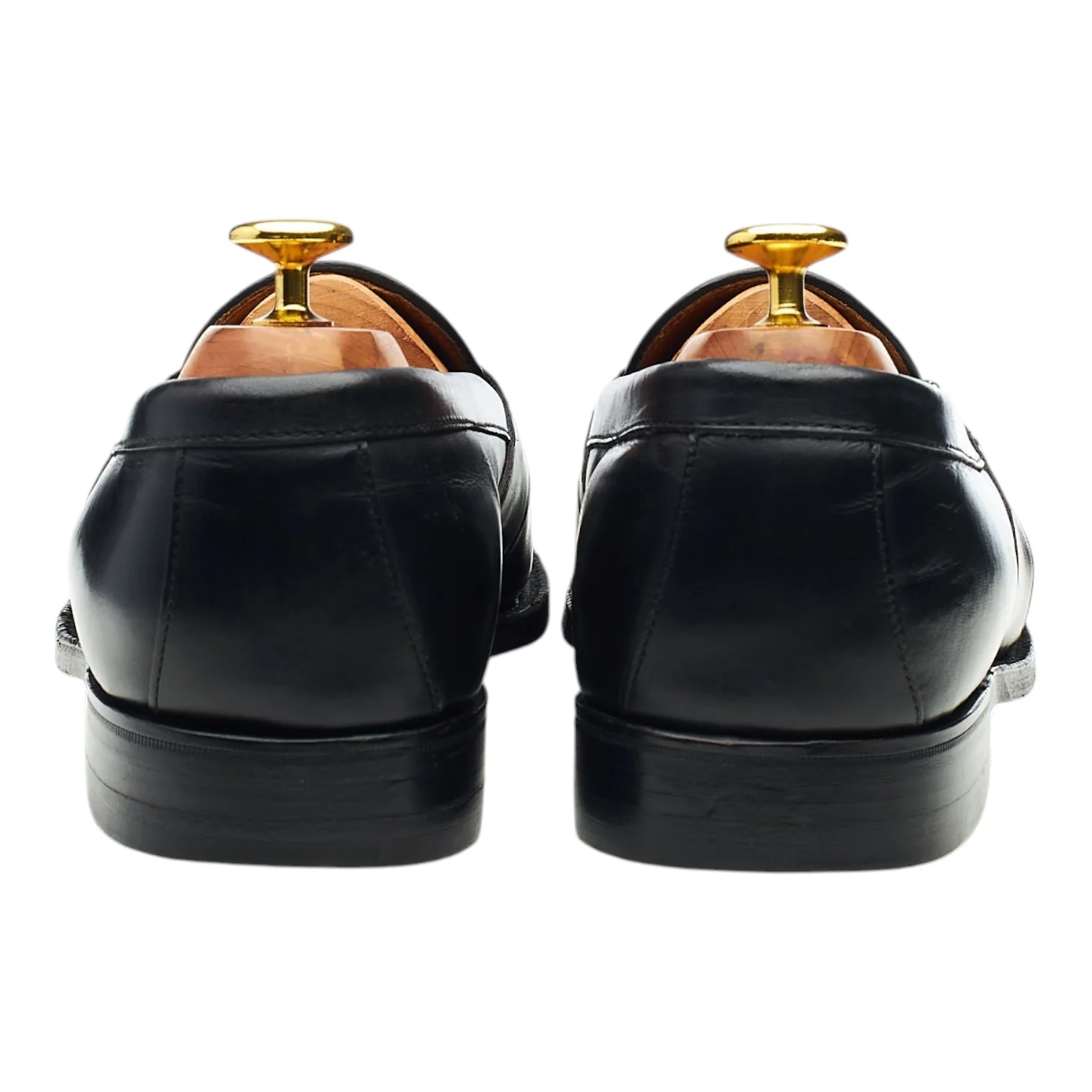 'Berkeley' Black Leather Loafers UK 8.5 EX - Image 4
