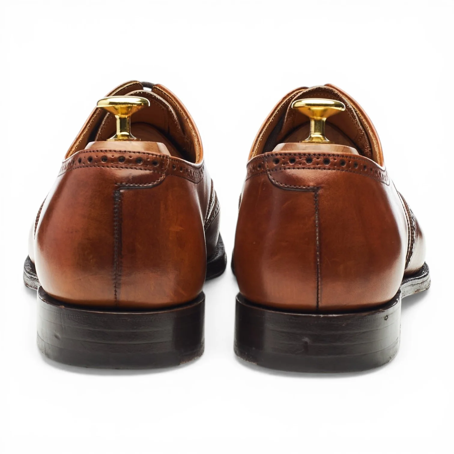 'Berlin' Tan Brown Leather Brogues UK 8 G - Image 4