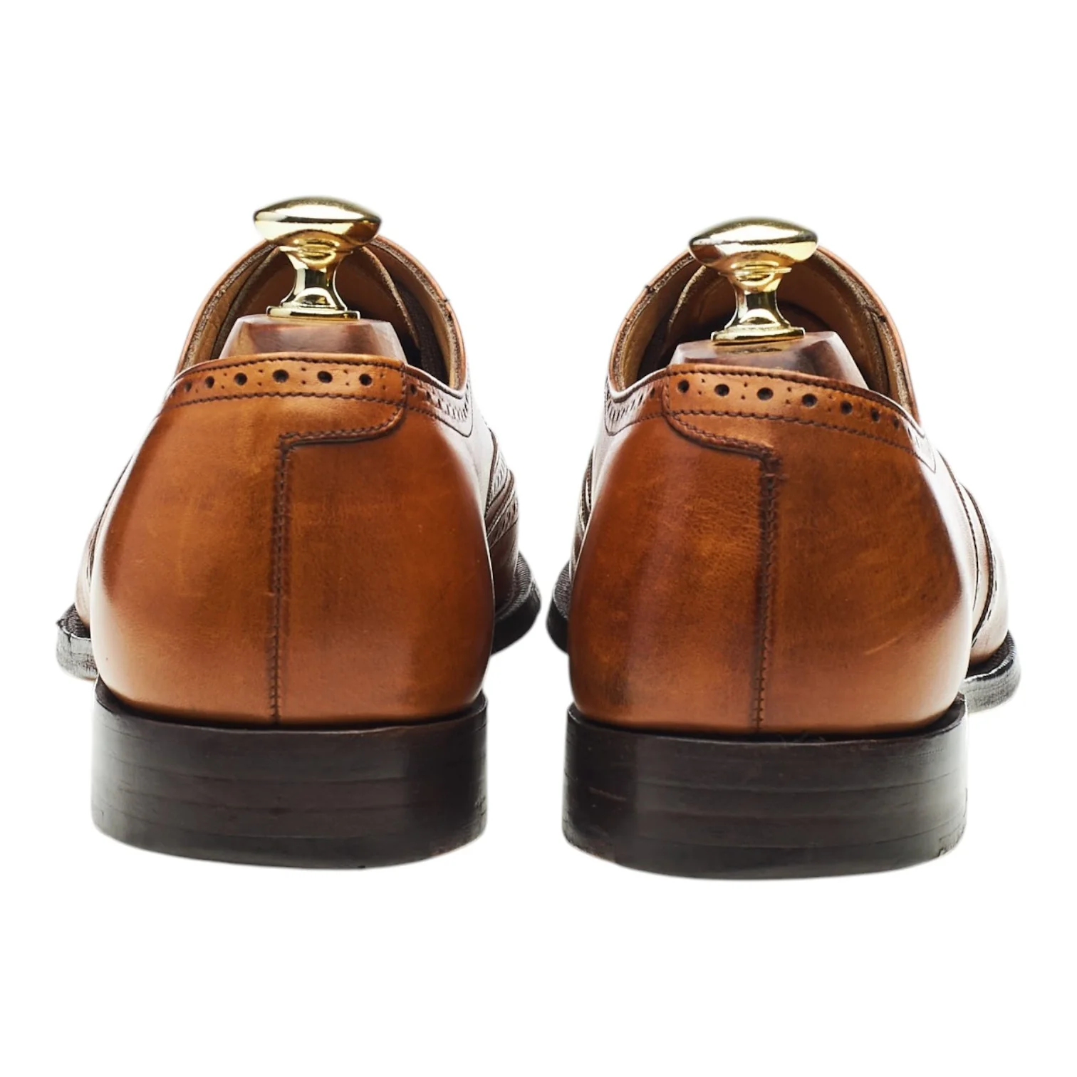 'Berlin' Tan Brown Leather Oxford Brogues UK 7 F - Image 4