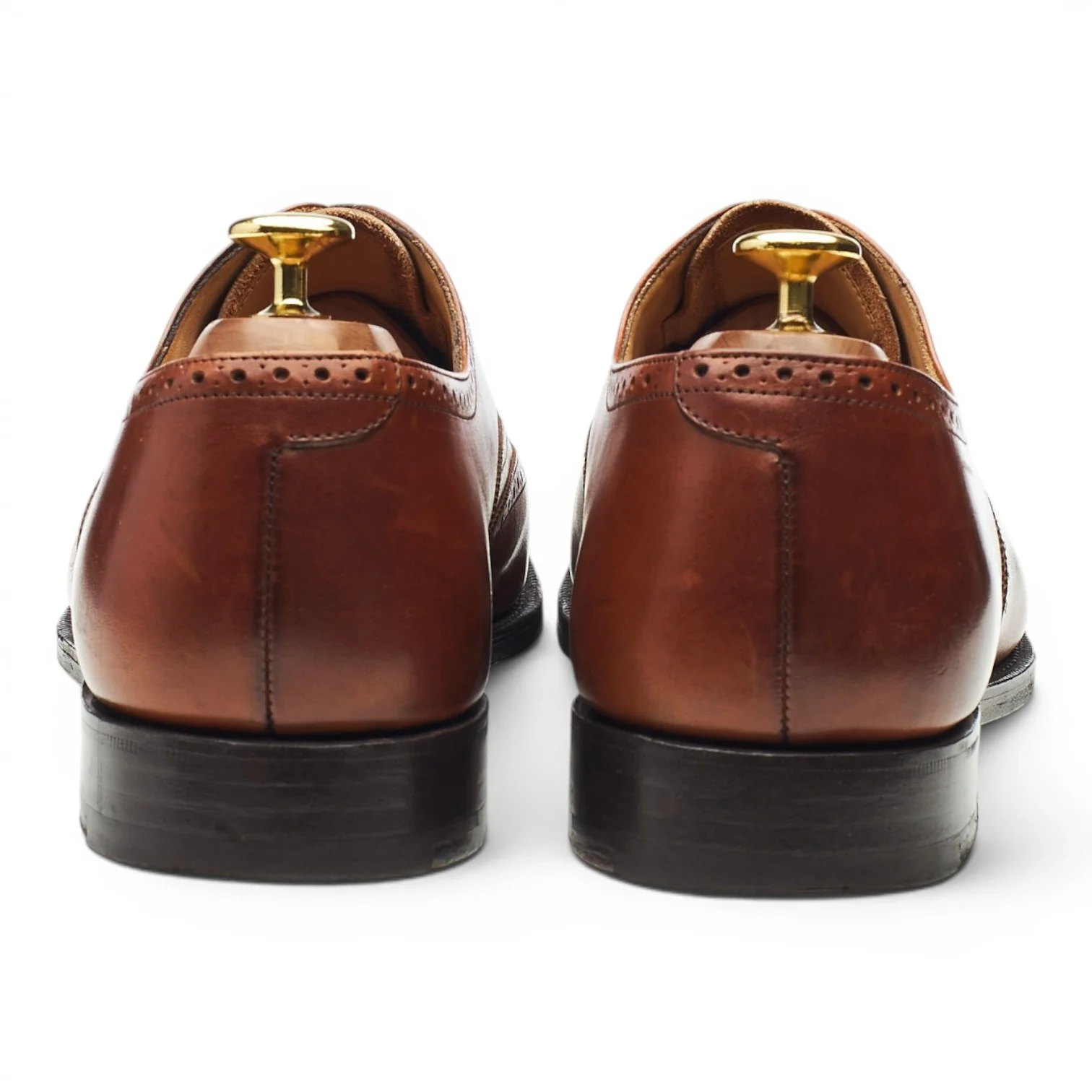 'Berlin' Tan Brown Leather Oxford Brogues UK 8 G - Image 4