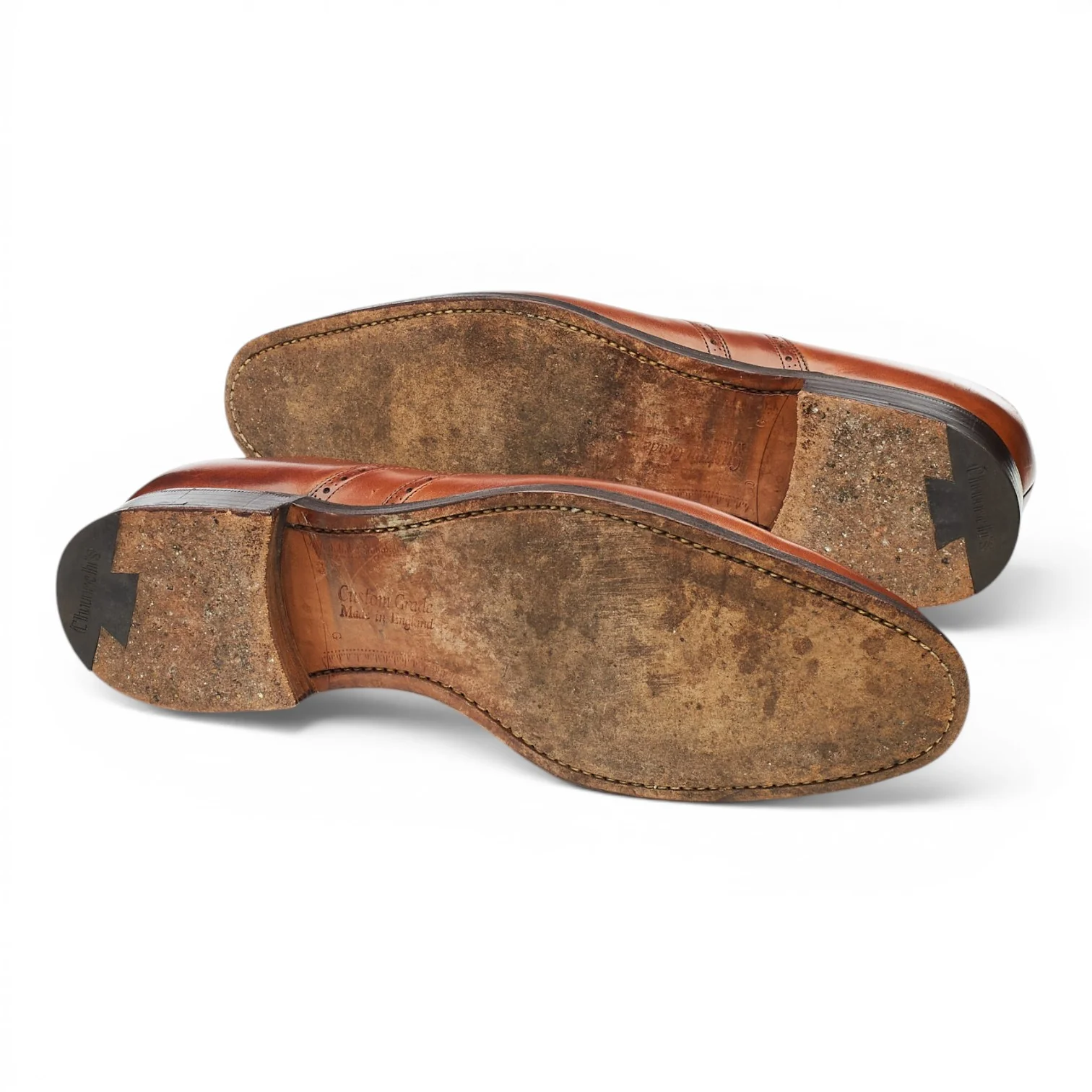 'Berlin' Tan Brown Leather Oxford Brogues UK 8 G - Image 5