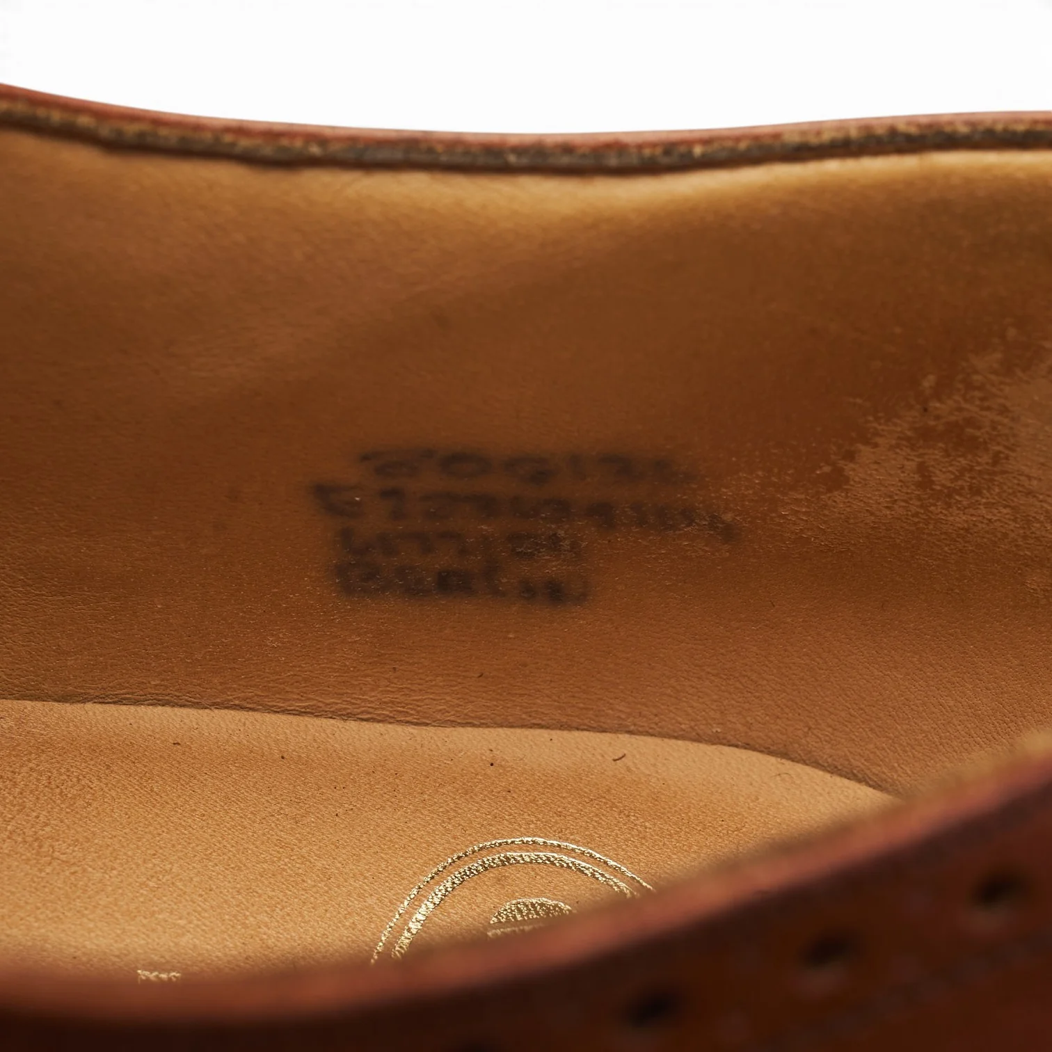 'Berlin' Tan Brown Leather Oxford Brogues UK 8 G - Image 7