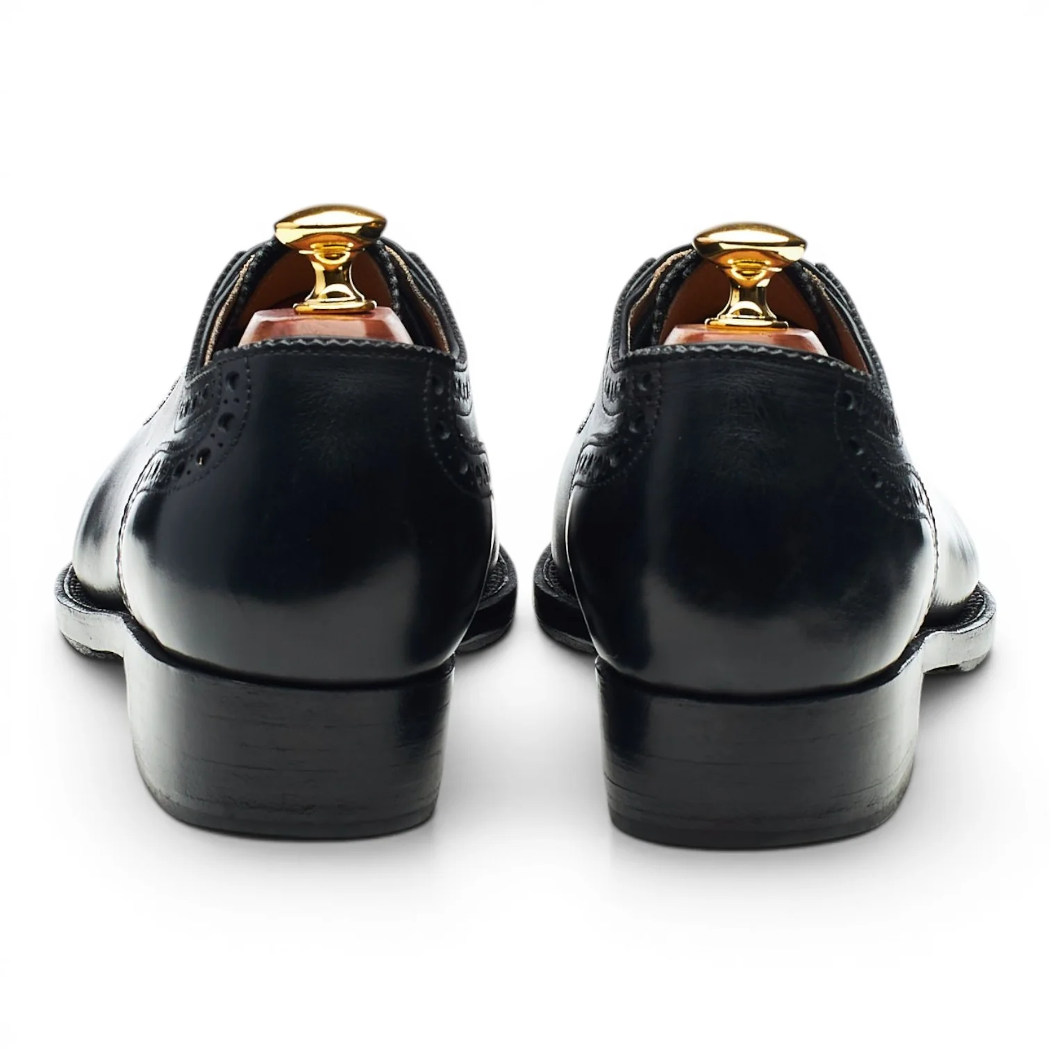 Bespoke Black Leather Adelaide Oxford Brogues UK 8.5 F - Image 4