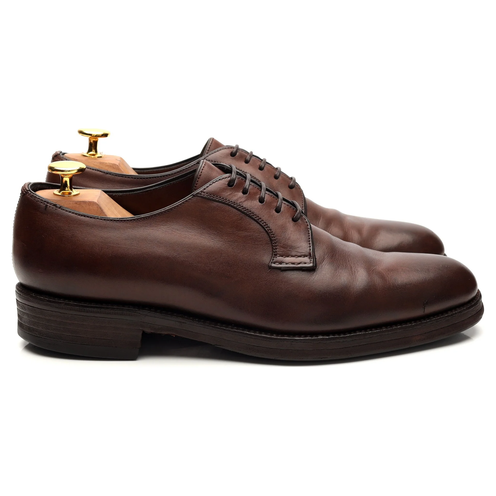 Bespoke Dark Brown Leather Derby UK 6 / UK 6.5 E