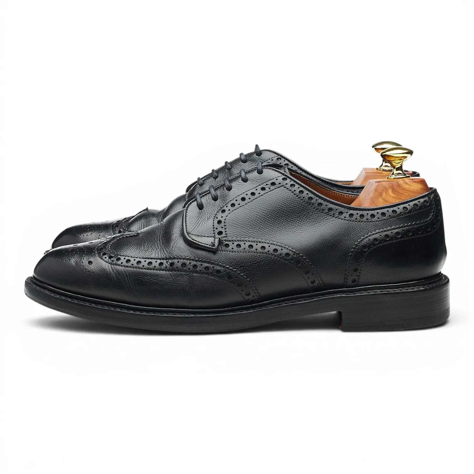 'Bexhill' Black Leather Derby Brogues UK 7.5 F - Image 3