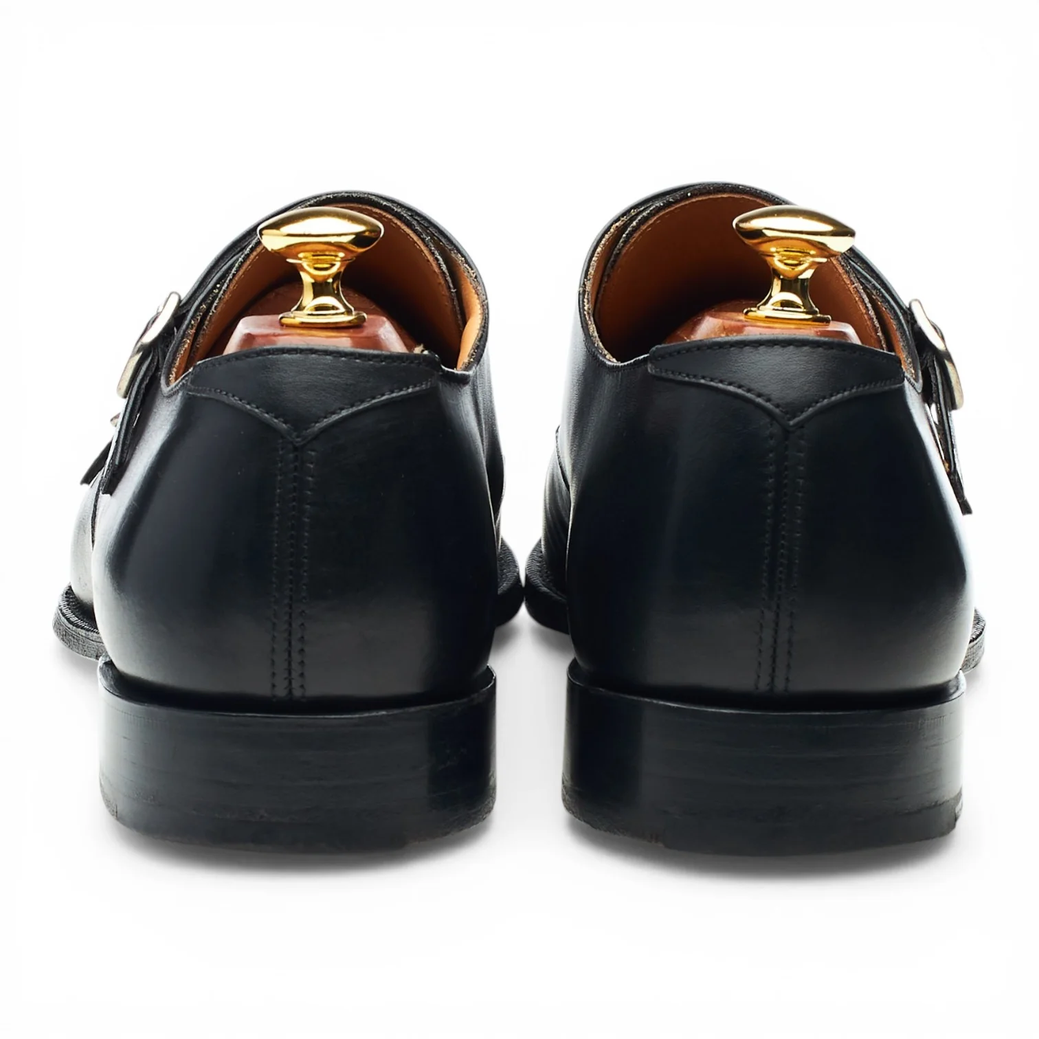 'Bicester' Black Leather Double Monk Strap UK 9 F - Image 4