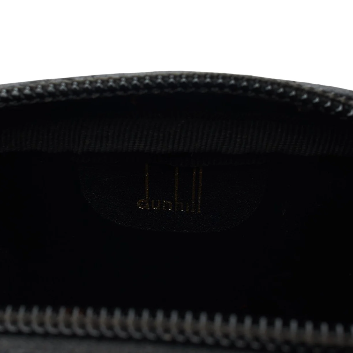 Black Grain Leather Wash Bag Small - Image 6