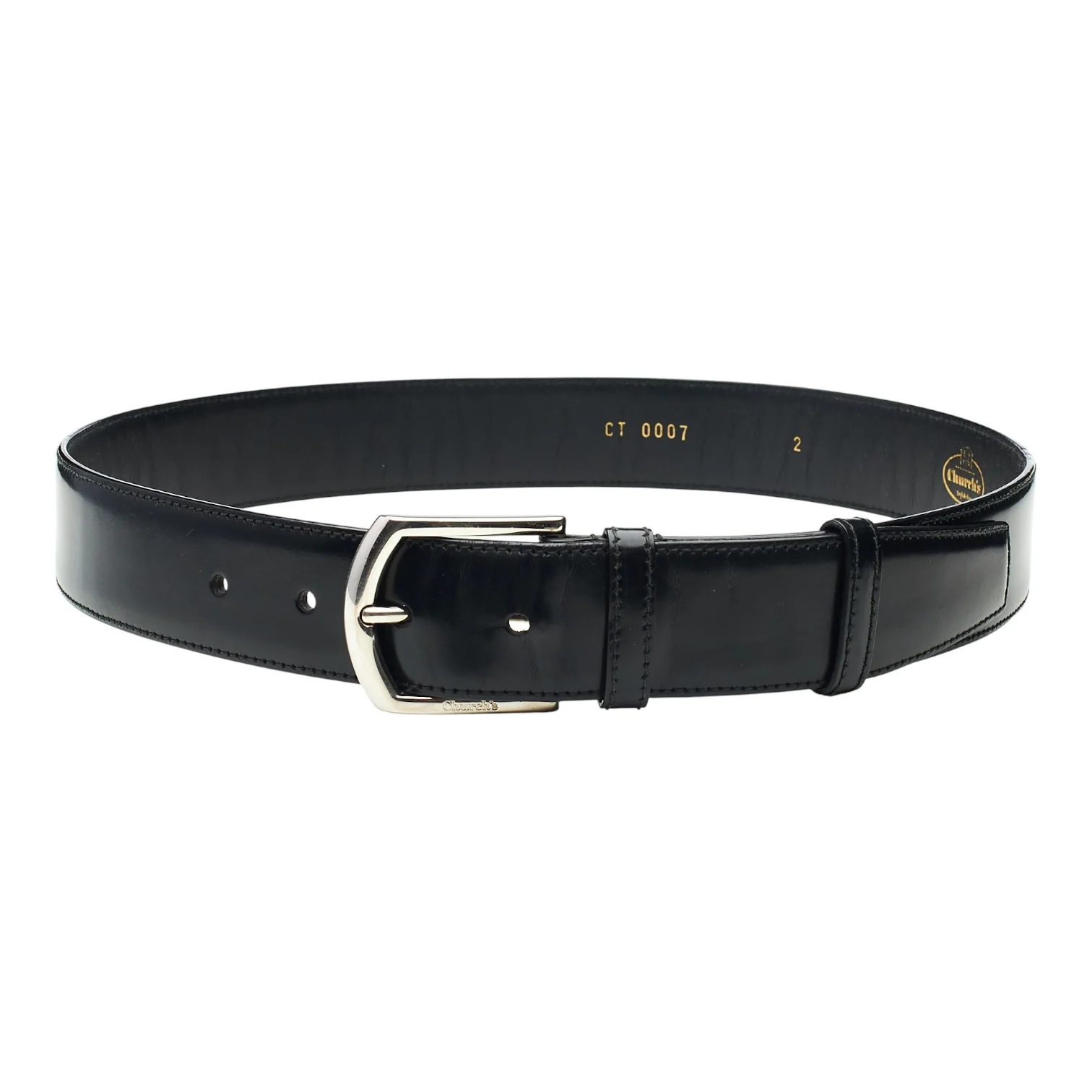 Black Leather Belt 32"