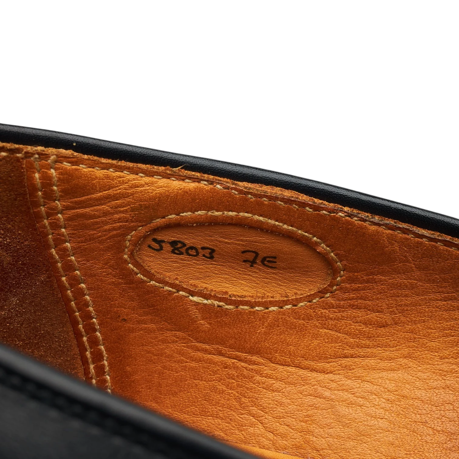 'Matthew' Black Leather Butterfly Loafers UK 7 E - Image 7