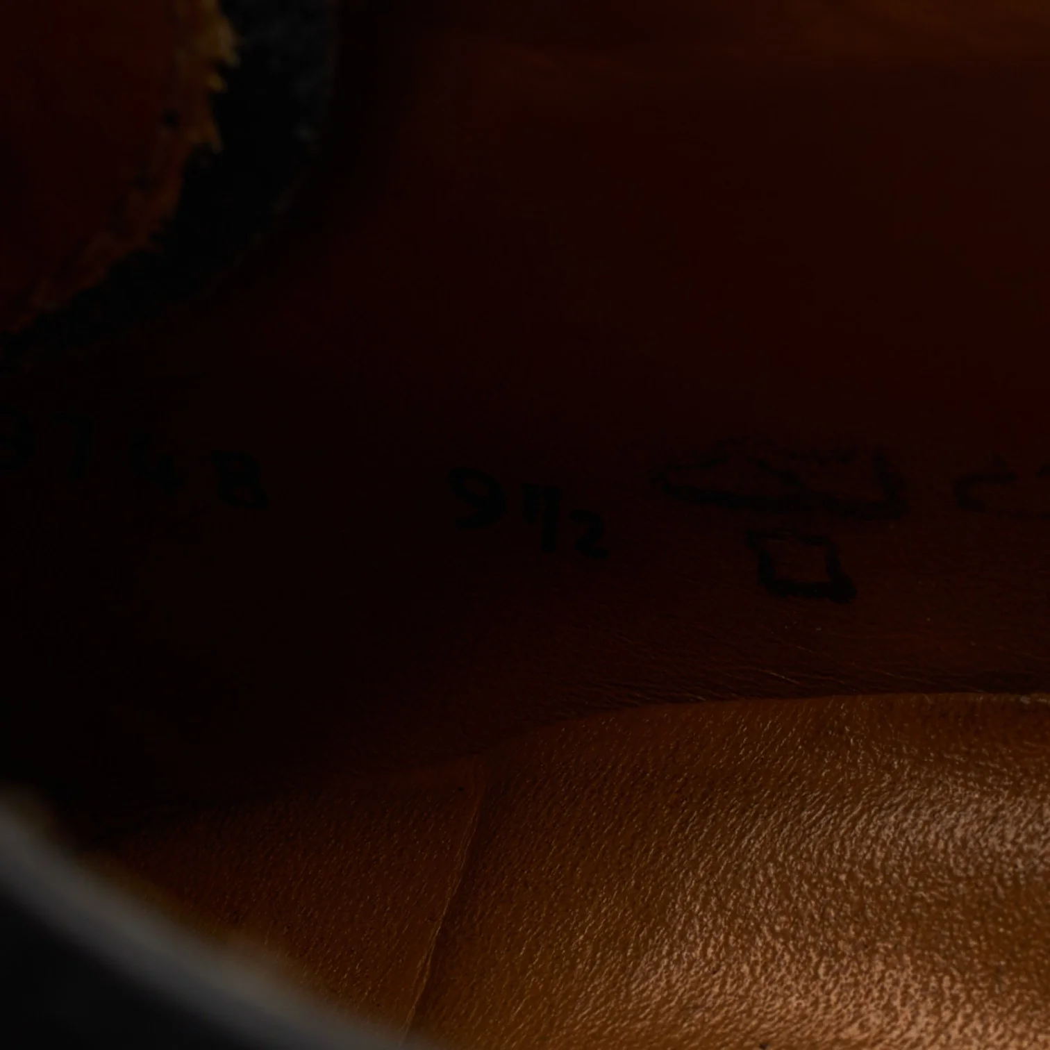 Black Leather Derby Brogues UK 9.5 - Image 7