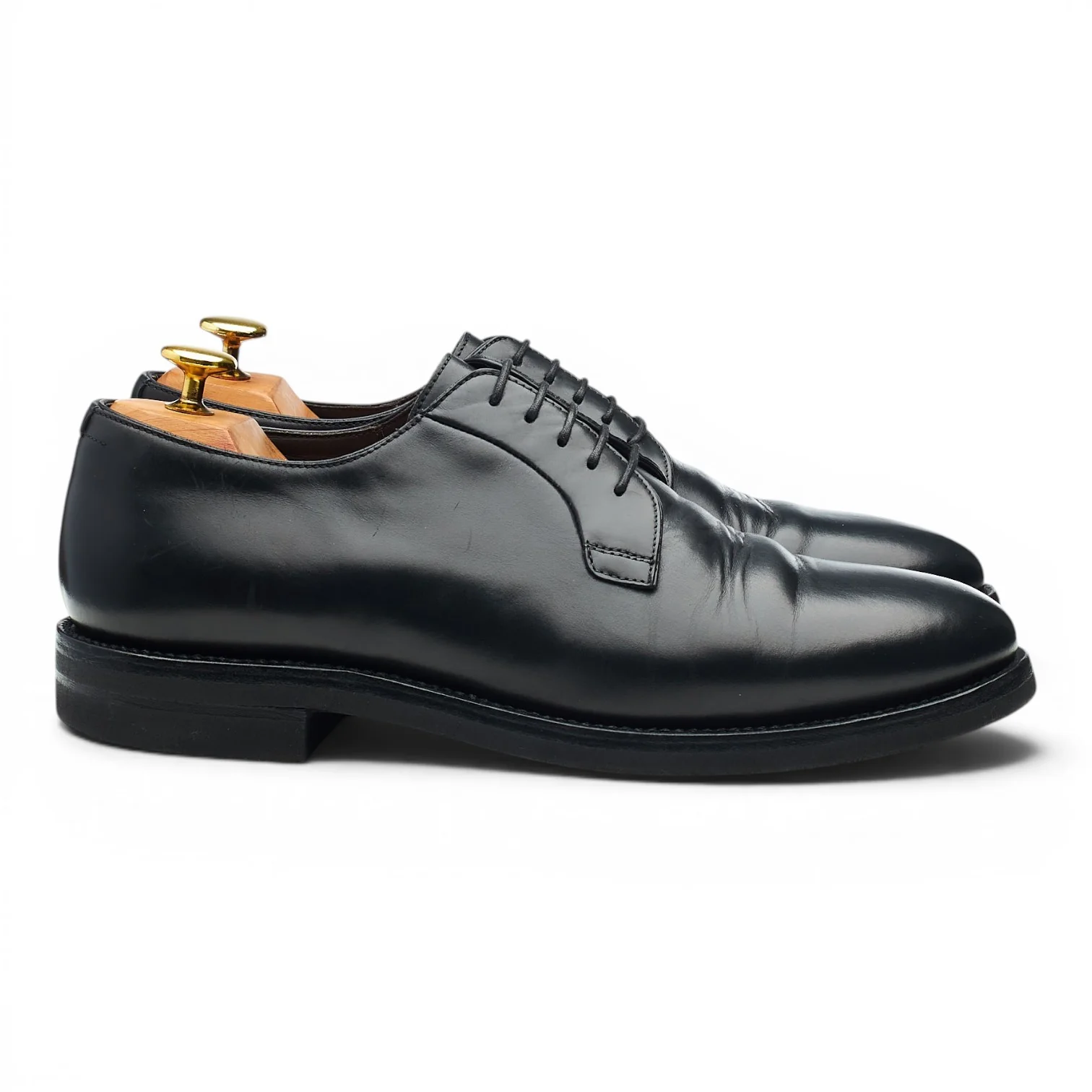 Black Leather Derby UK 8 EU 42