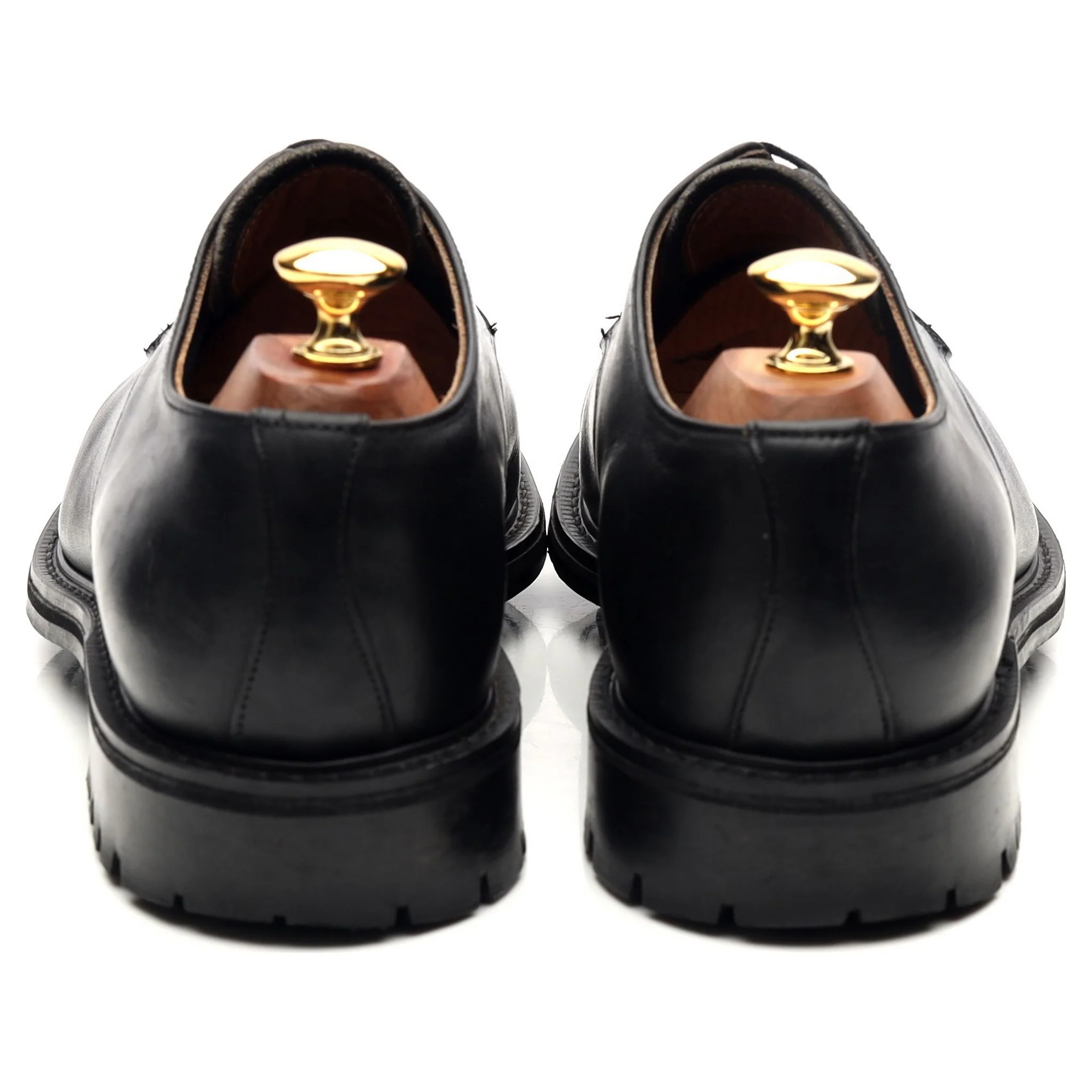 'Maine' Black Leather Derby UK 9 FX - Image 4