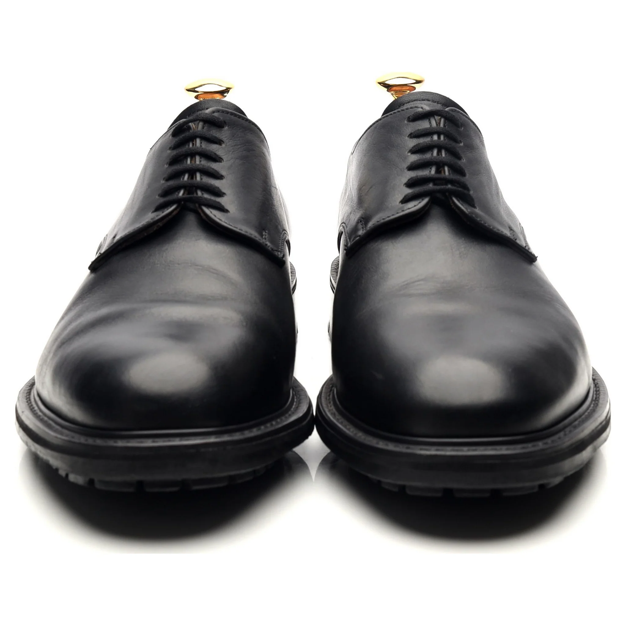'Maine' Black Leather Derby UK 9 FX - Image 8
