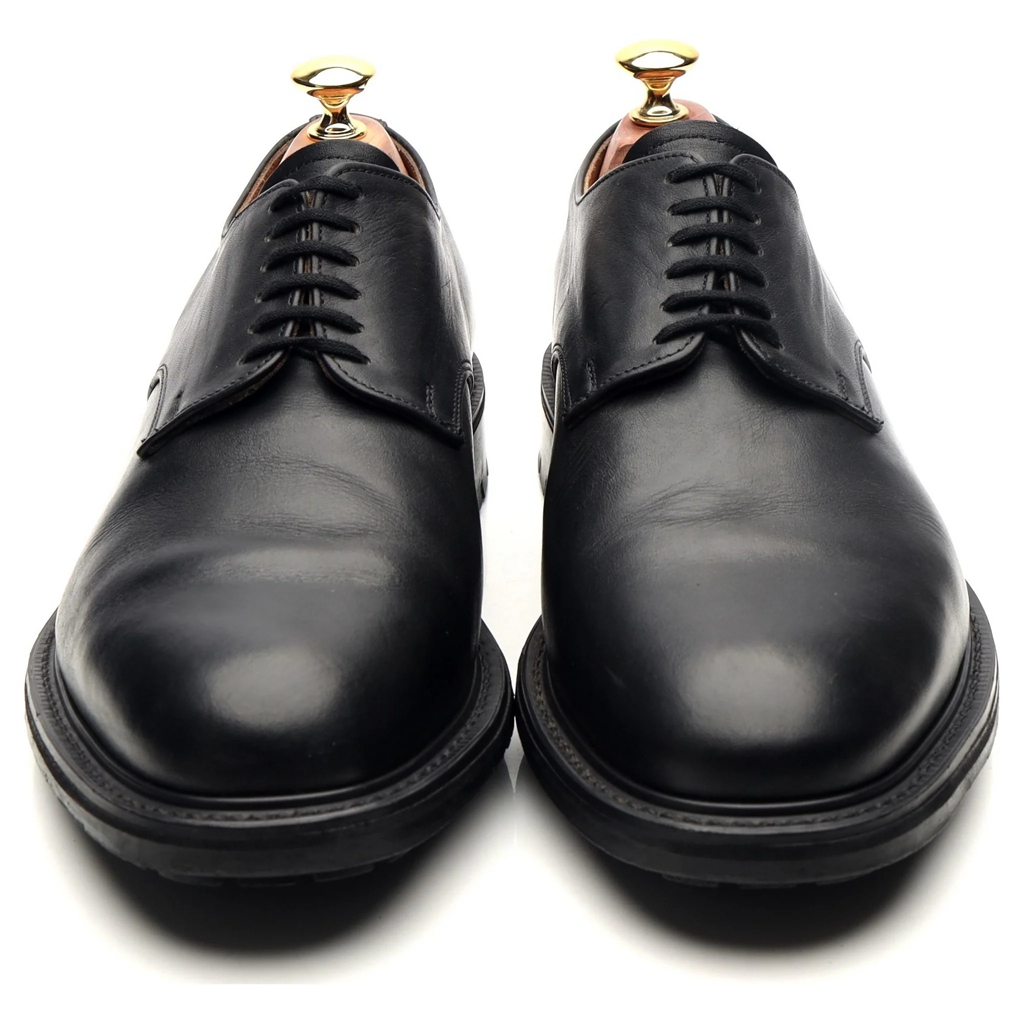'Maine' Black Leather Derby UK 9 FX - Image 9