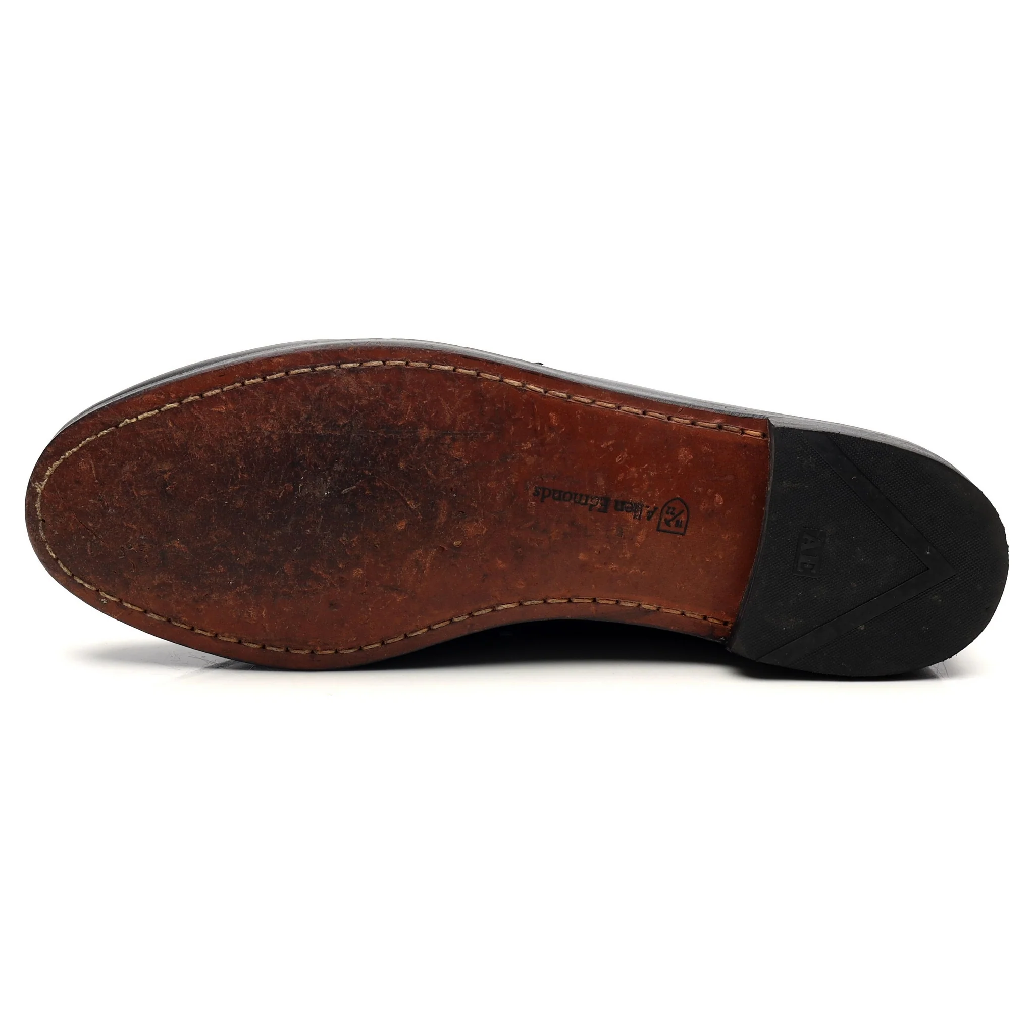 Black Leather Loafers UK 10 US 10.5 - Image 10