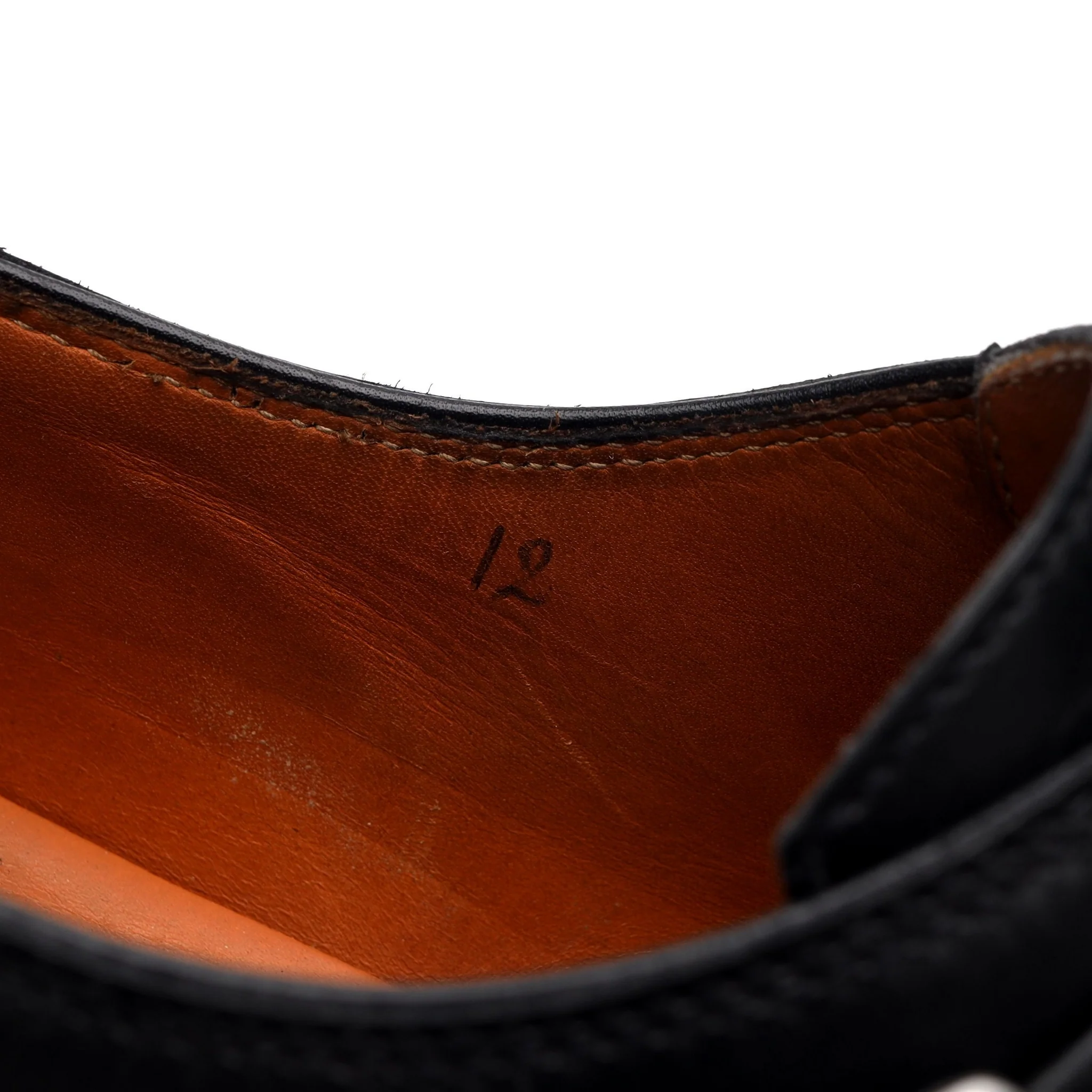 Black Leather Monk Strap UK 12 - Image 7