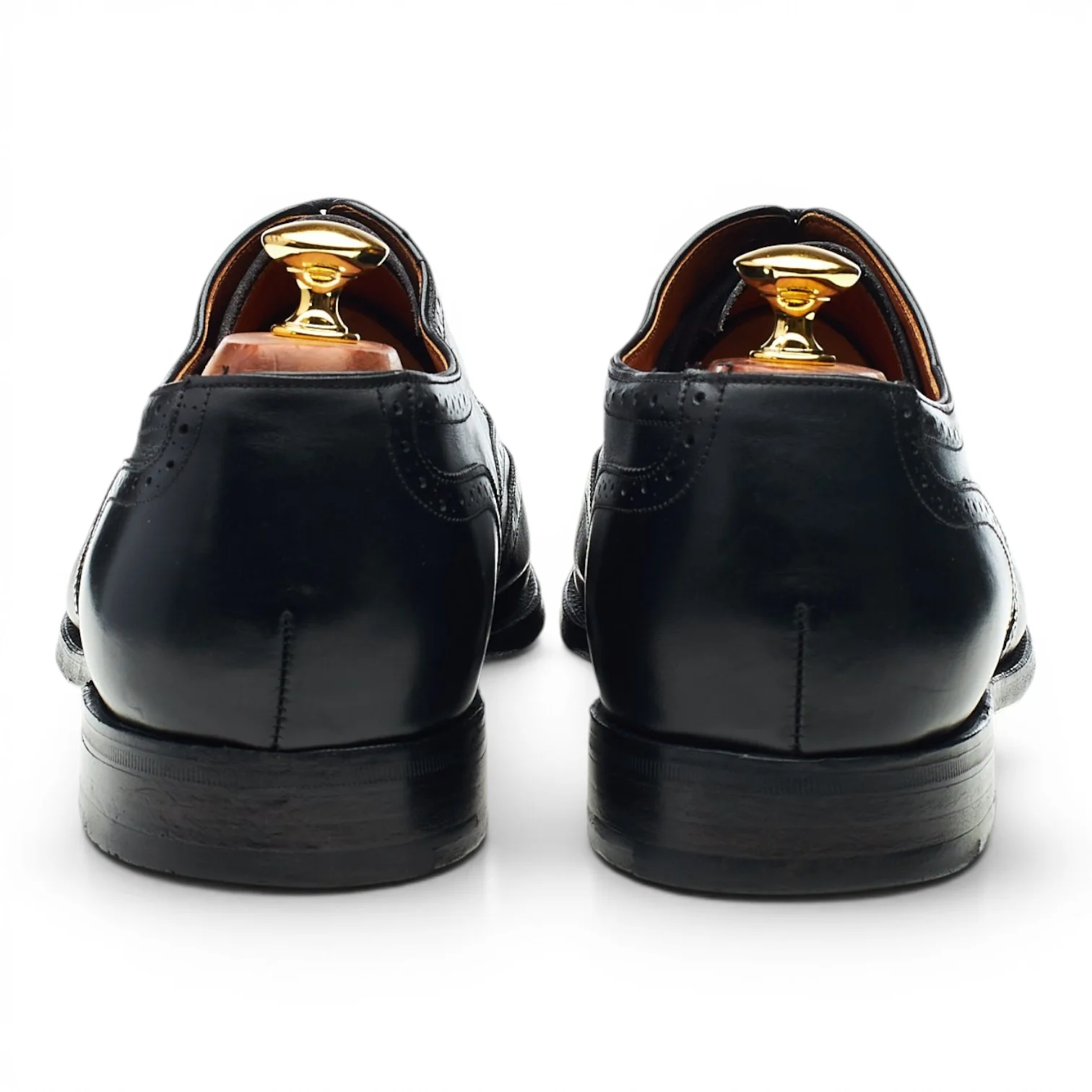Black Leather Oxford Brogues UK 9.5 G - Image 4