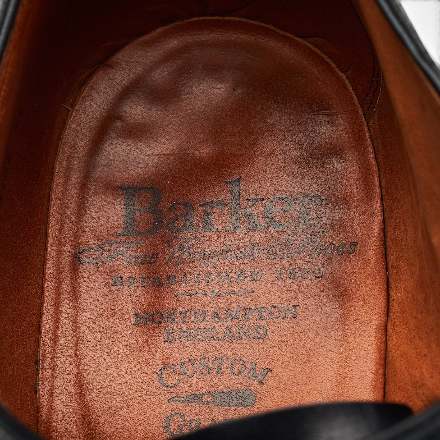 Black Leather Oxford Brogues UK 9.5 G - Image 6