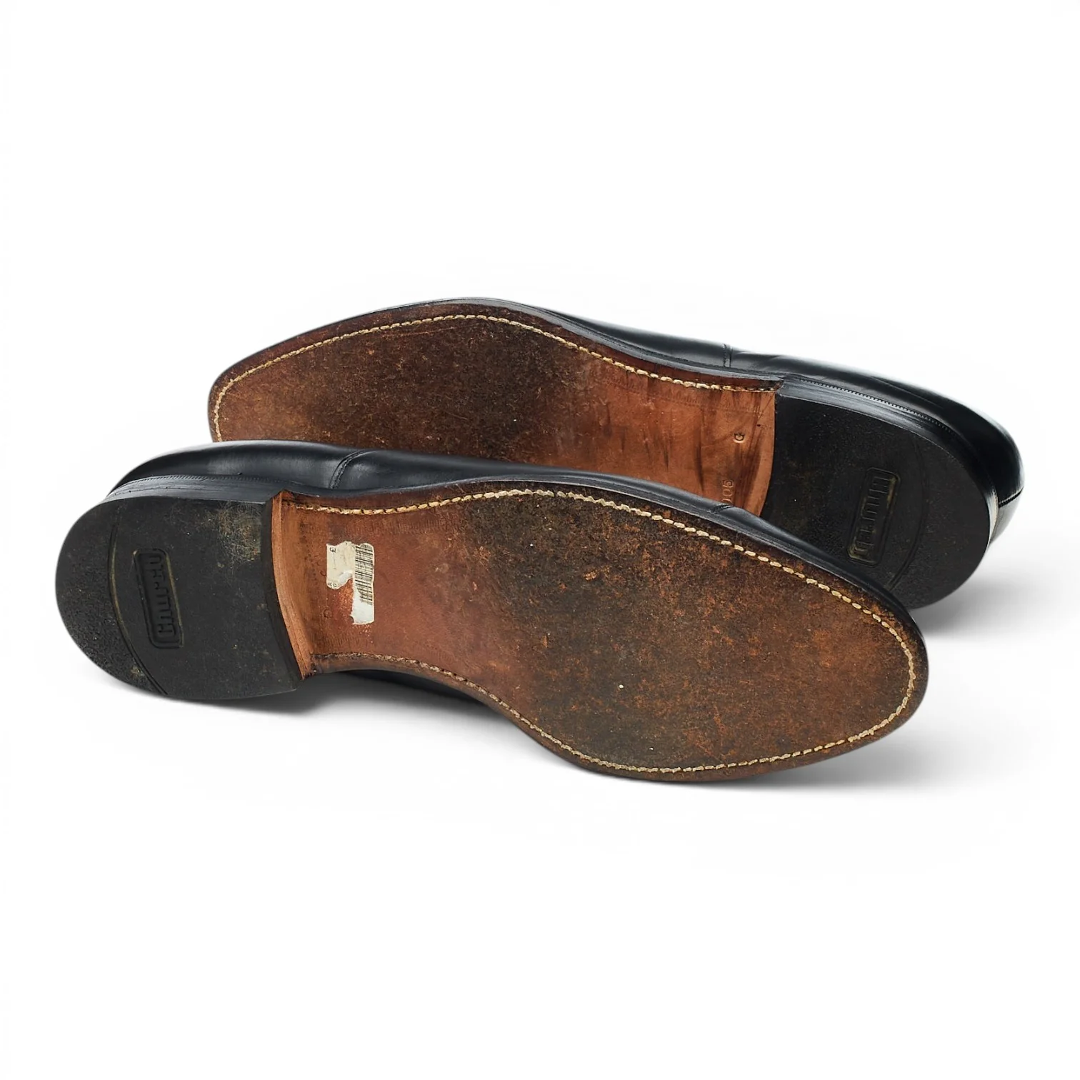 Black Leather Oxford UK 10.5 G - Image 5