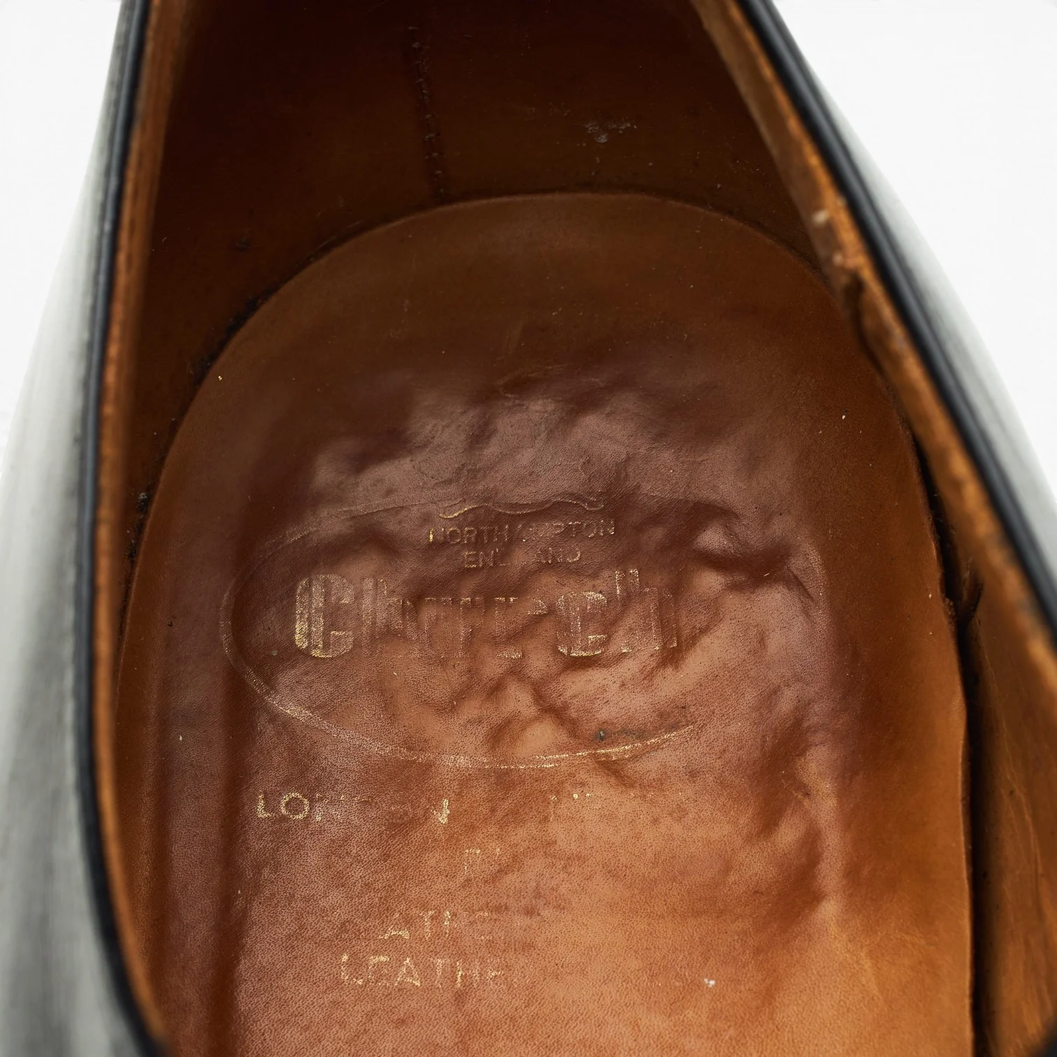 Black Leather Oxford UK 10.5 G - Image 6