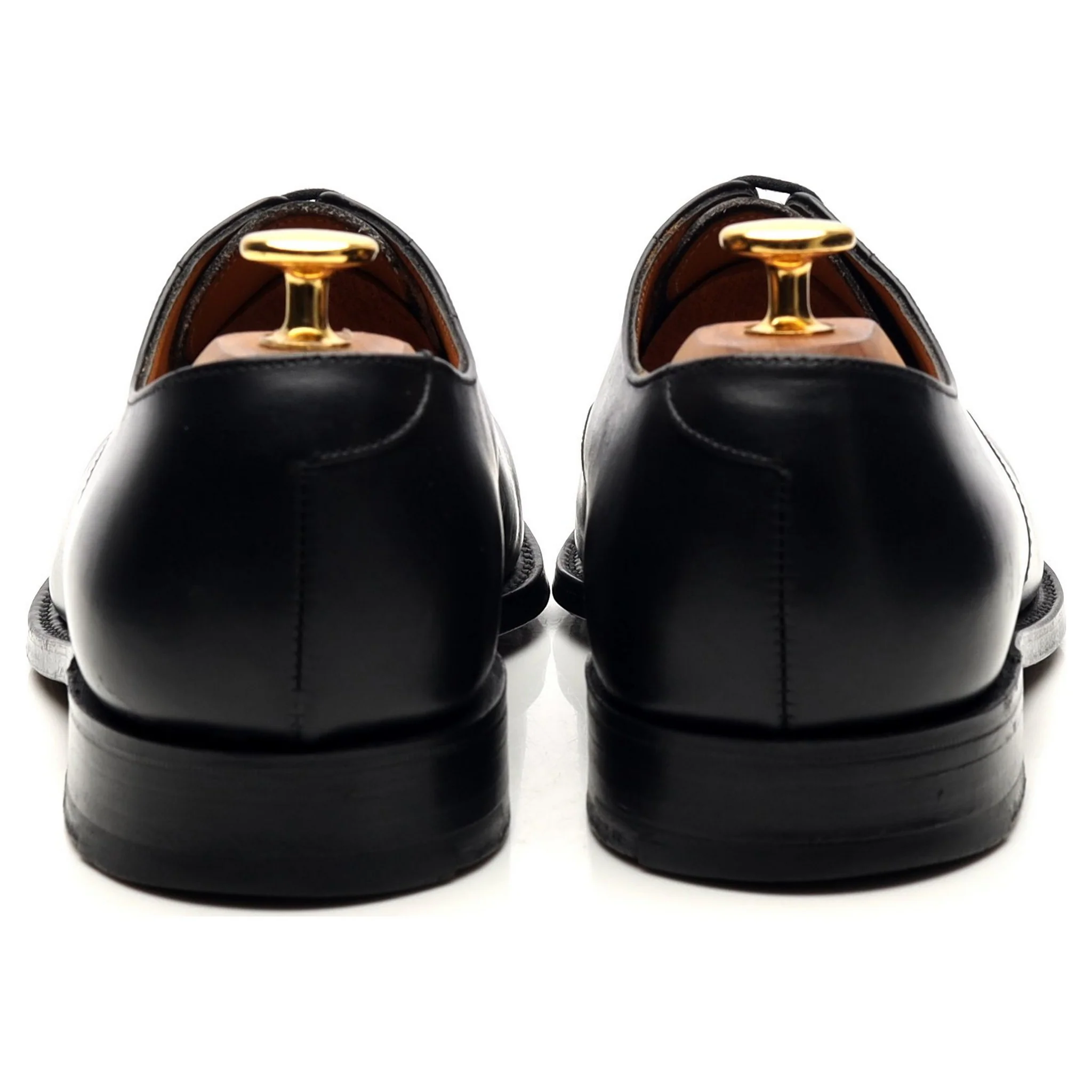 Black Leather Oxford UK 6.5 E - Image 4