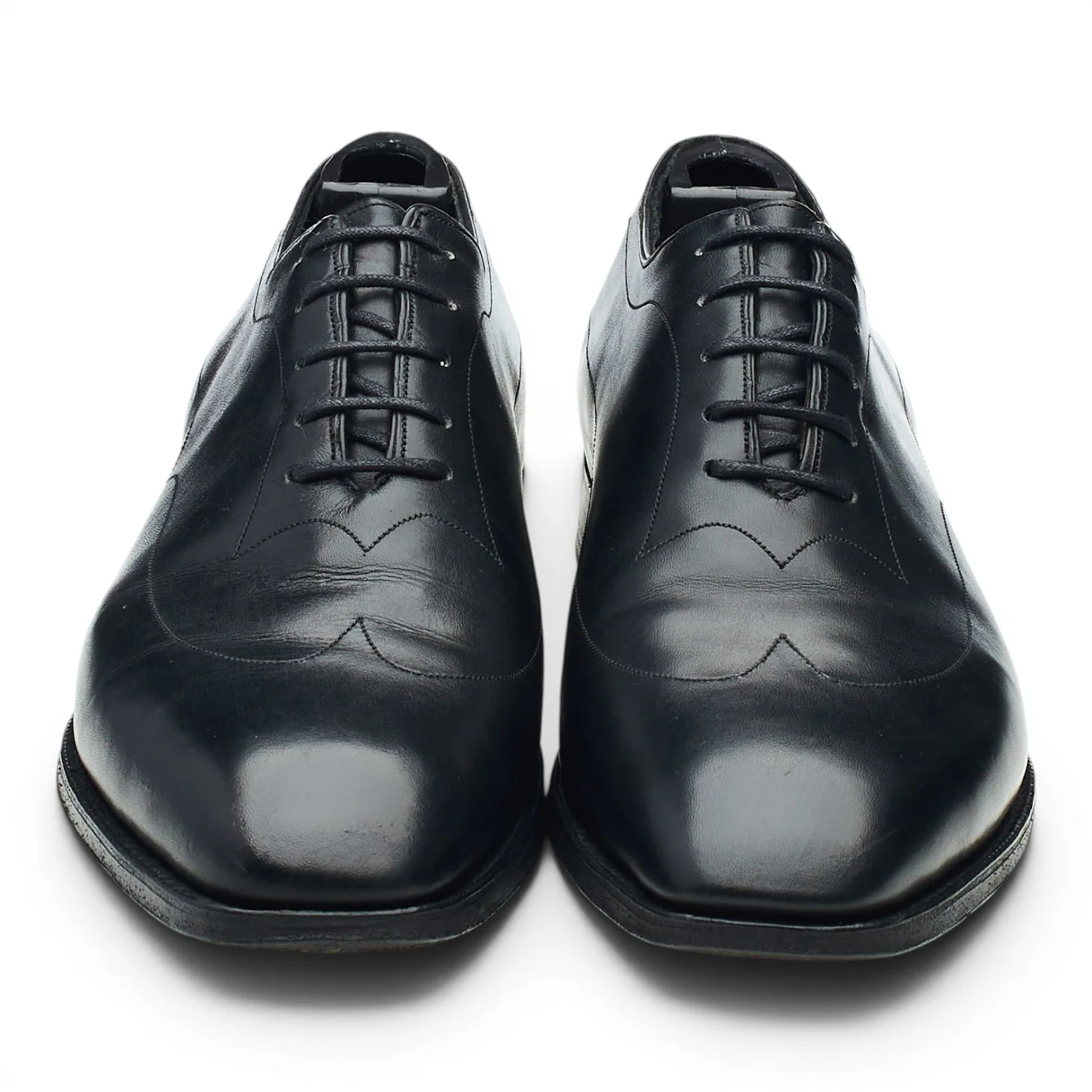 Black Leather Oxford UK 6.5 E - Image 2