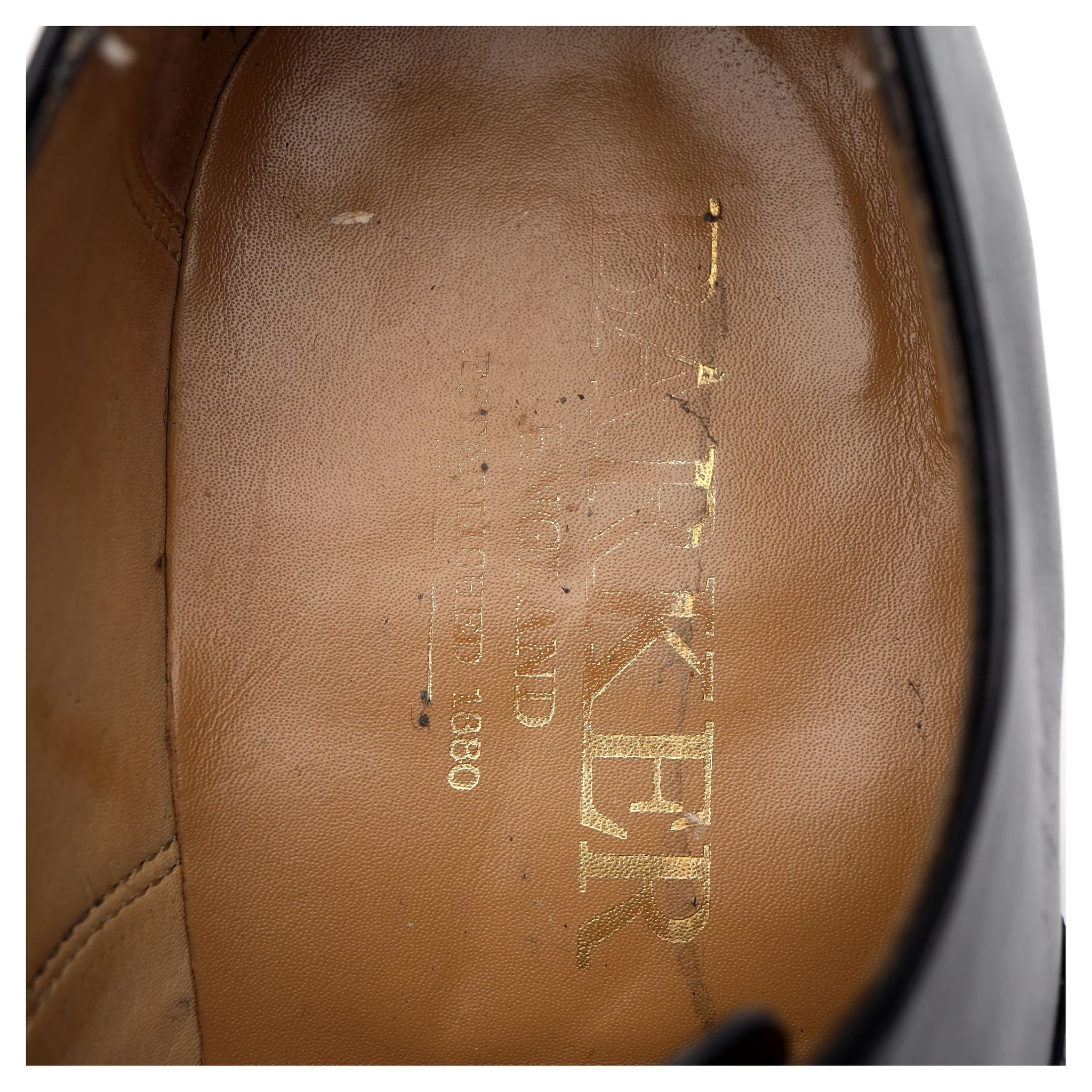 Black Leather Oxford UK 7.5 E - Image 6