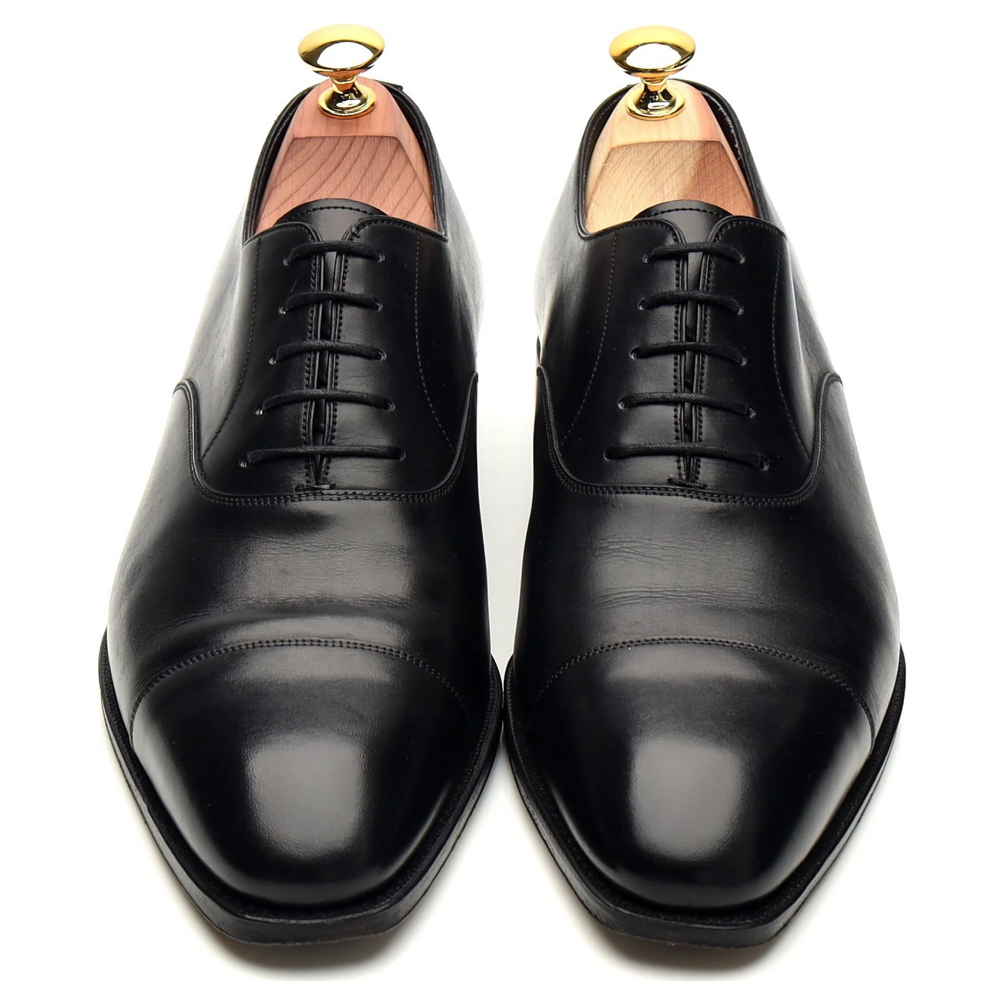 '80386' Black Leather Oxford UK 7.5 - Image 2
