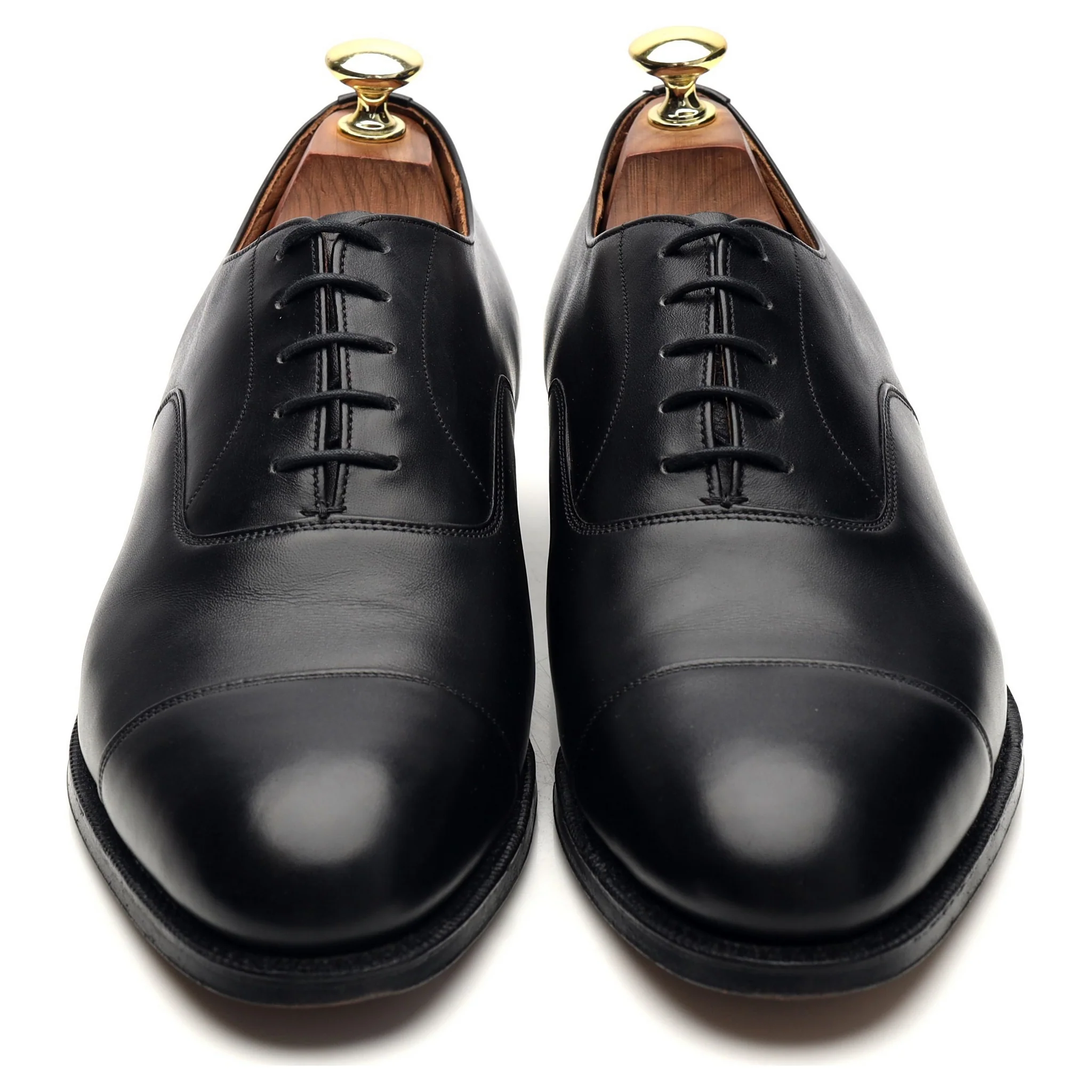 Black Leather Oxford UK 7 F - Image 2