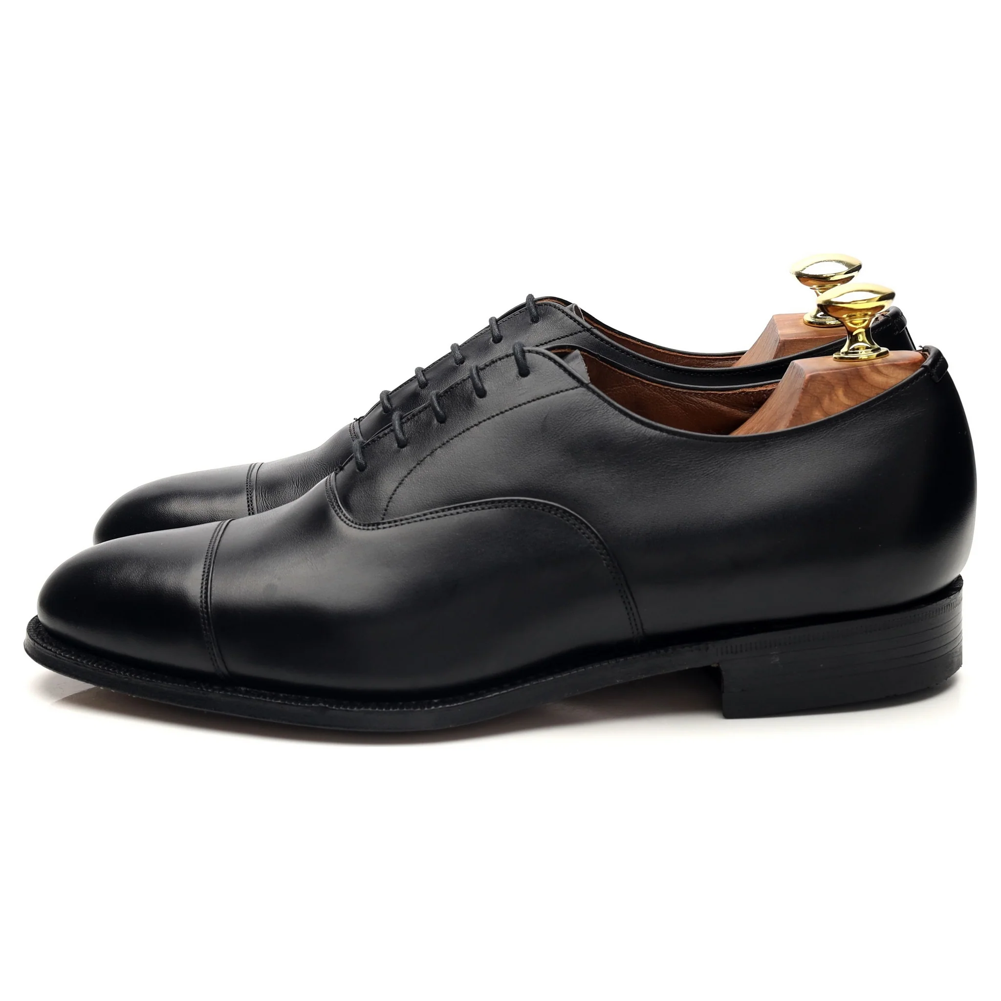 Black Leather Oxford UK 7 F - Image 3