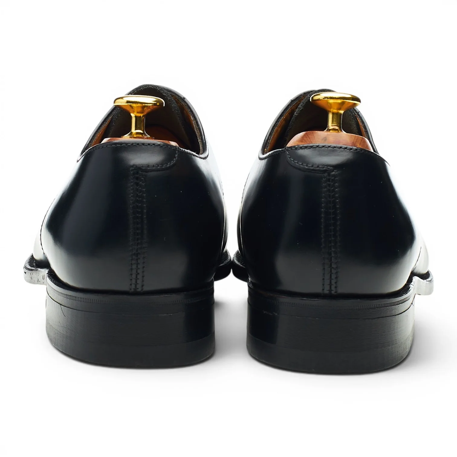 Black Leather Oxford UK 8.5 - Image 4