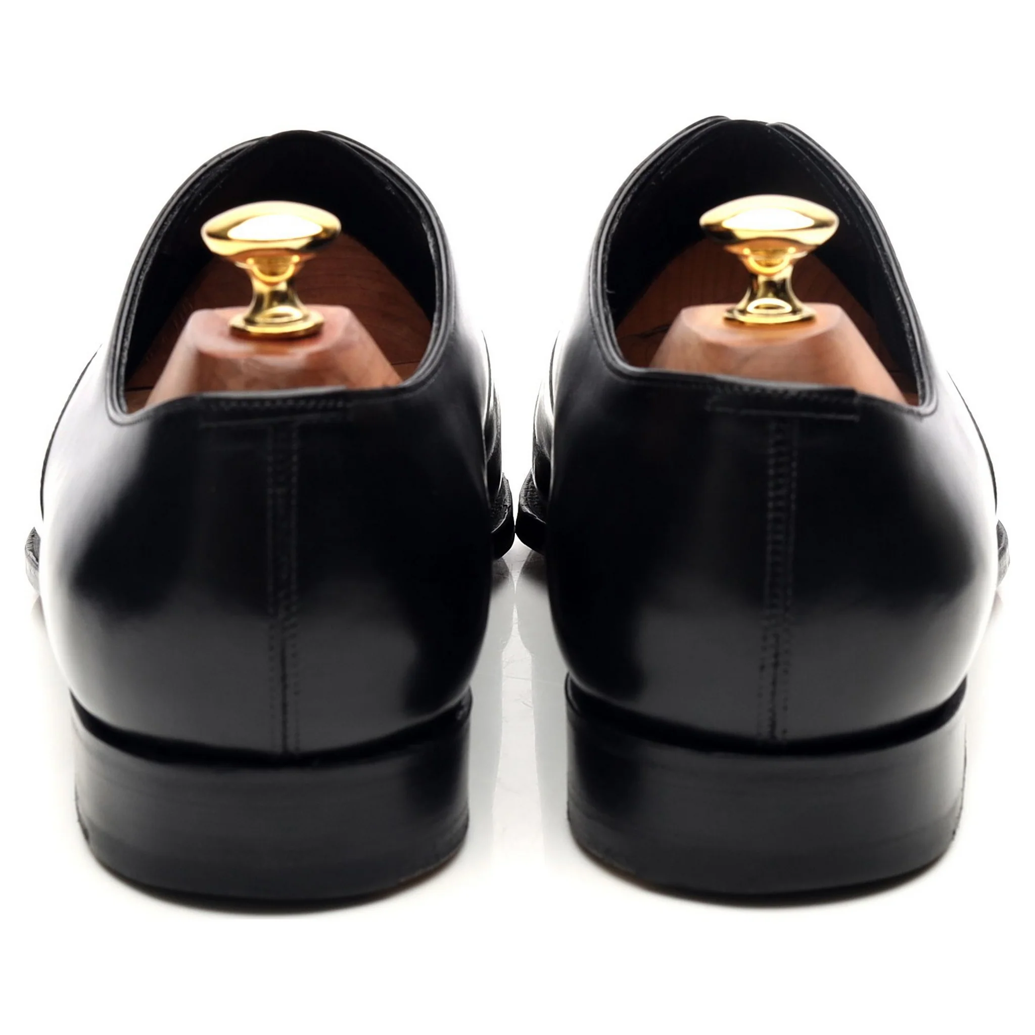 'Chelsea' Black Leather Oxford UK 9.5 E - Image 4