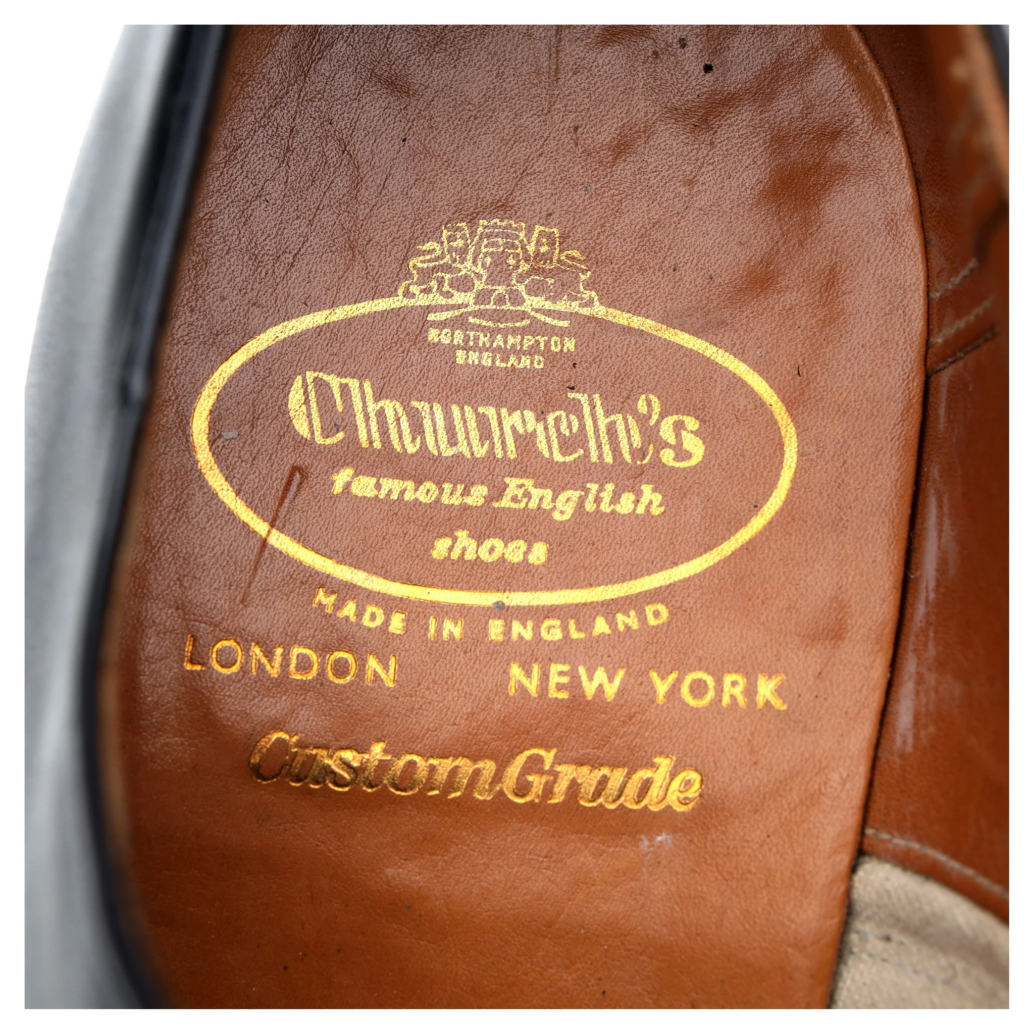 Vintage 'Belmont' Black Leather Oxford UK 9 F - Image 13