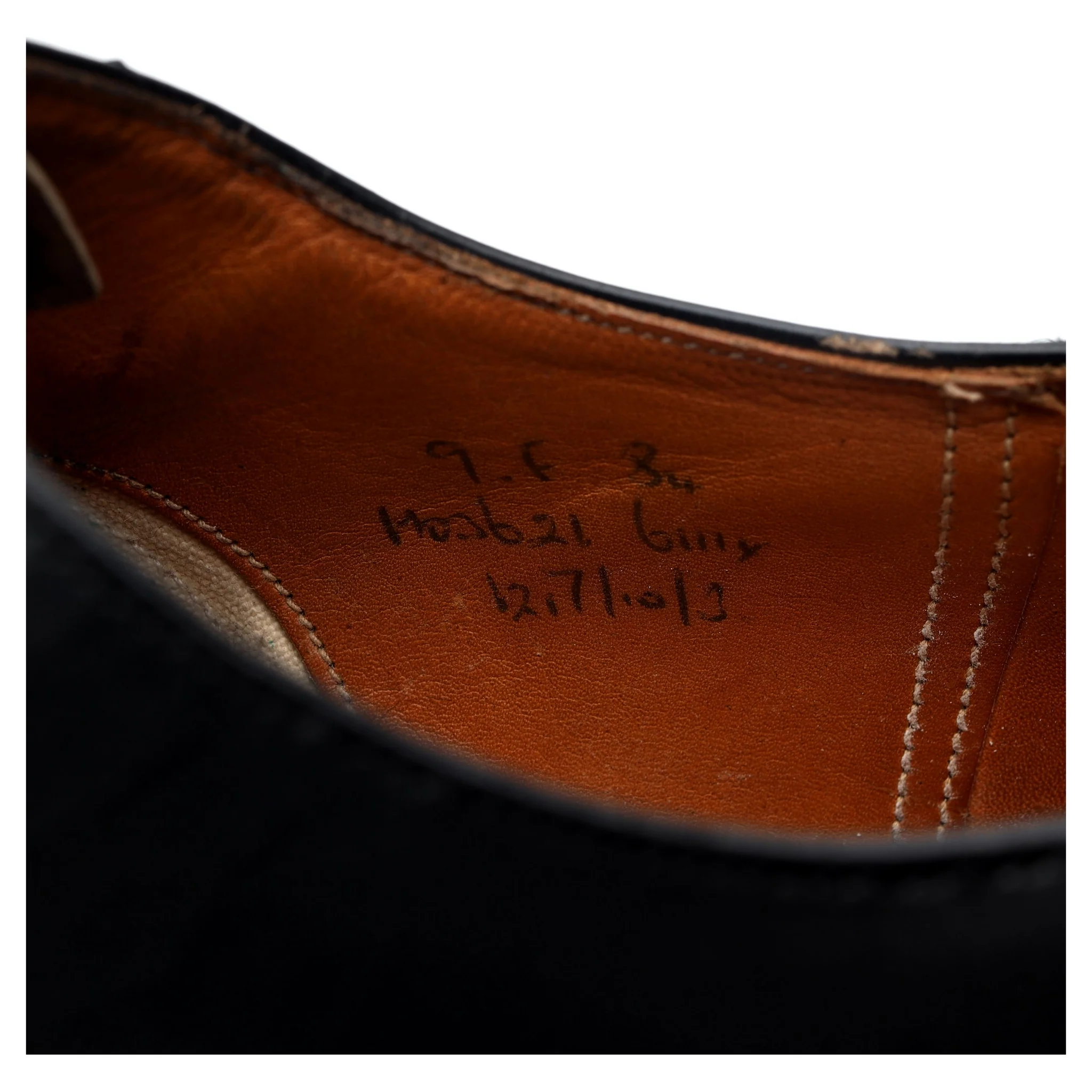 Vintage 'Belmont' Black Leather Oxford UK 9 F - Image 14