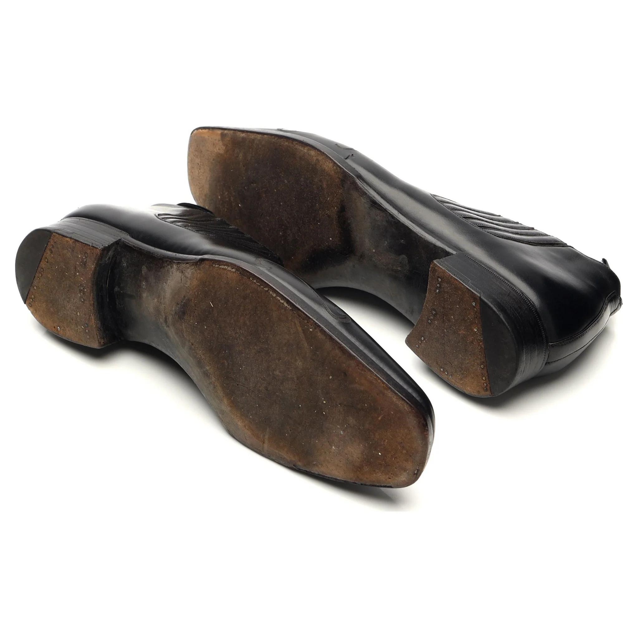 Bespoke Black Leather Slip On Ankle Boots UK 6 / UK 6.5 E - Image 5
